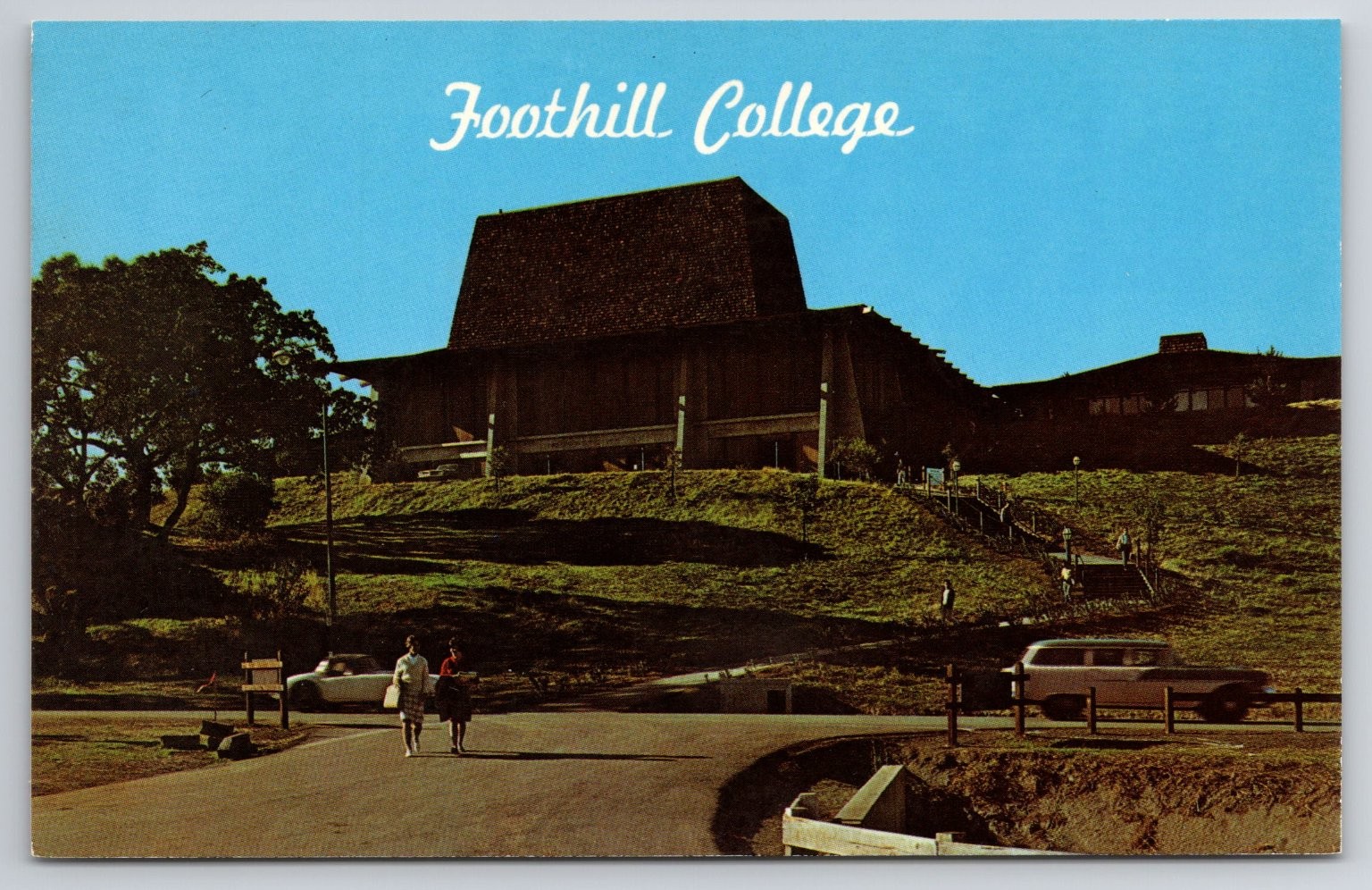 Vintage Foothill College Postcard Los Altos Hills California Dexter Press