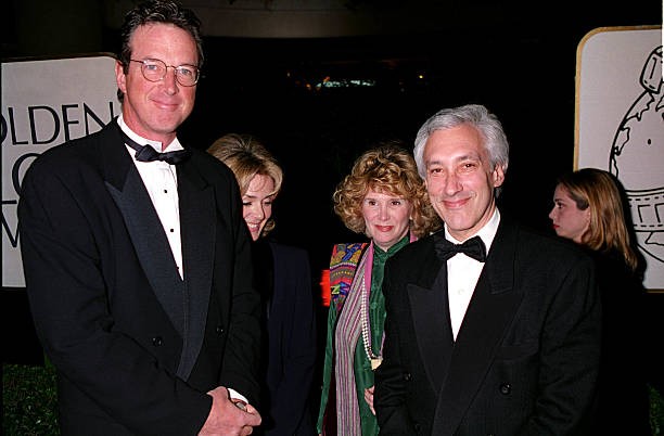 Michael Crichton Steven Bochco at 1995 Golden Globe Awards in LA  Old Photo