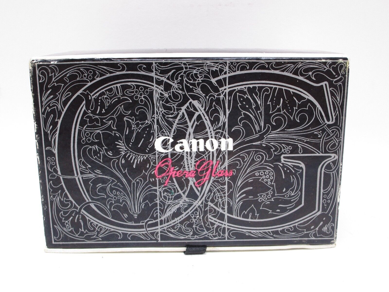 Canon Opera Glass Vintage Binoculars 3X Zoom Gray And Black Rare Japan Complete