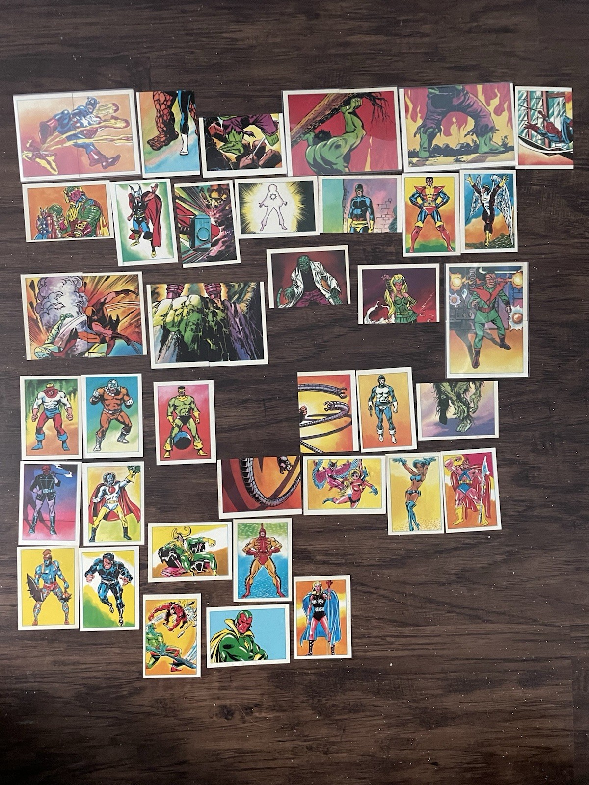 Vintage 1984 Marvel Super Heroes Secret Wars Stickers Lot - 43 Unused