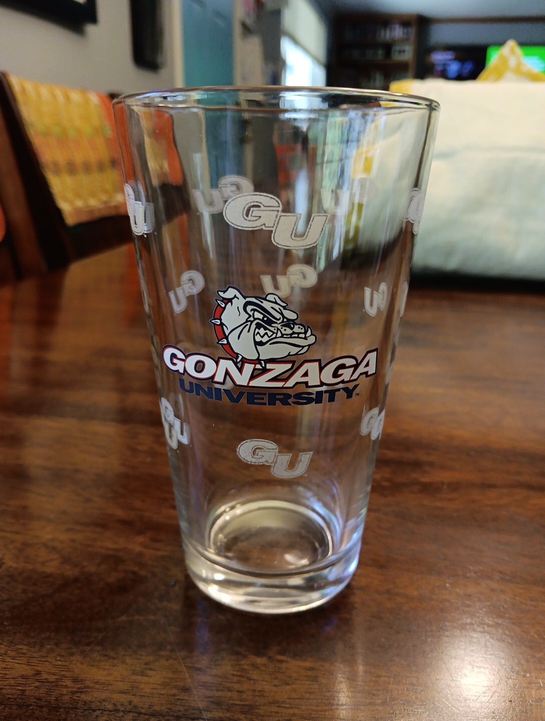 Gonzaga University Pint Beer Glass -bulldogs