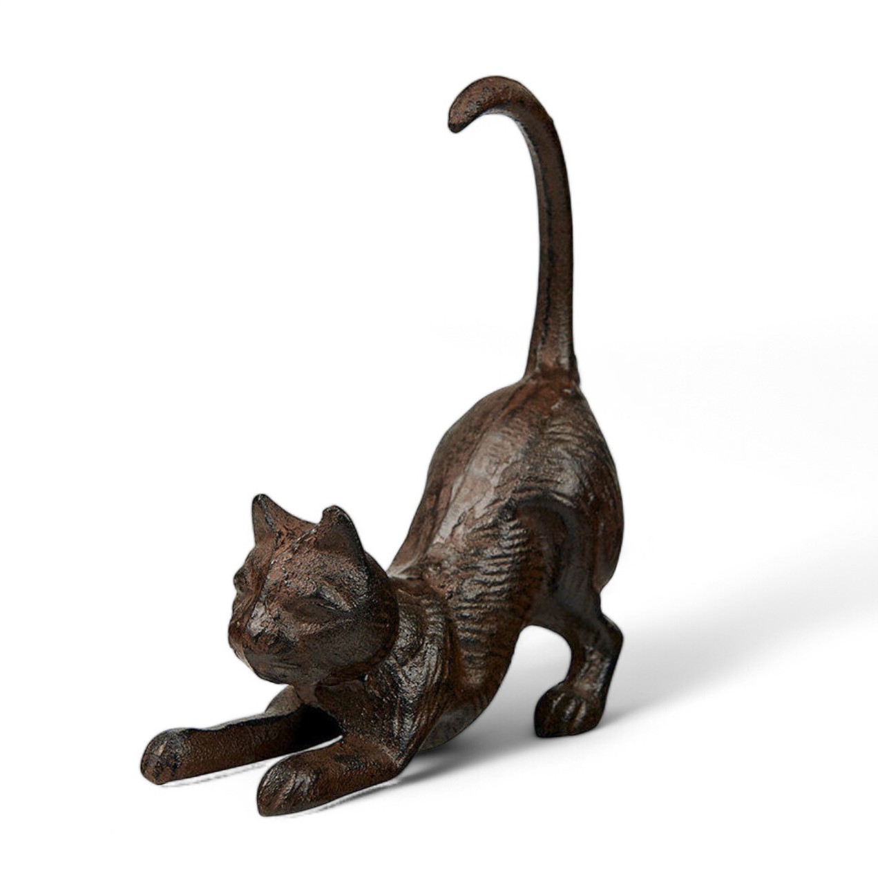 Rustic Cast Iron Playful Cat Figurine – Heavy-Duty Antique Style Decor & Bookend Rustic Cast Iron Playful Cat Figurine – Heavy-Duty Antique Style Decor & Bookend