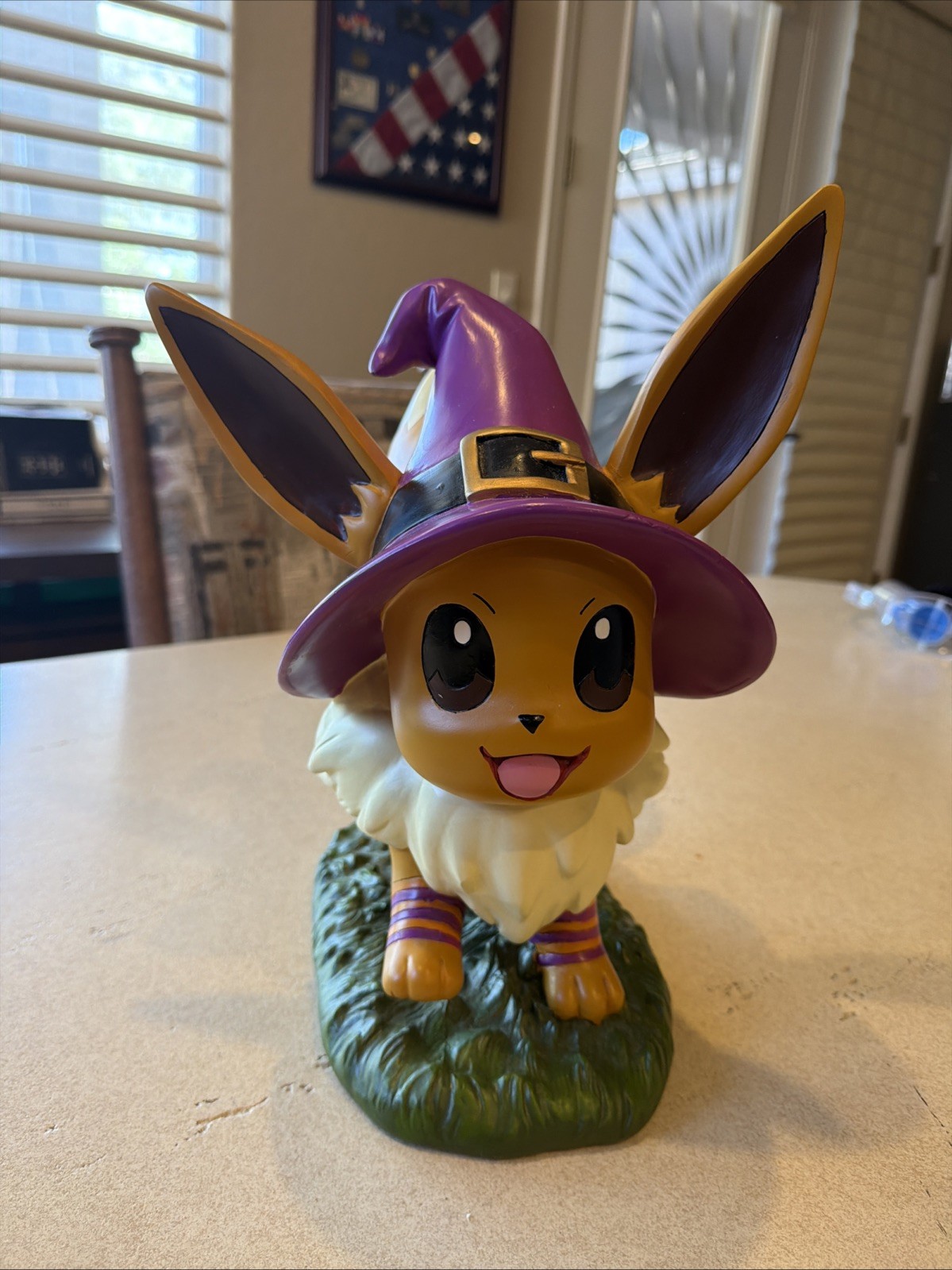 Enchanting Eevee Pokémon 2021 Limited Edition Spooky Celebration Yard Statue.