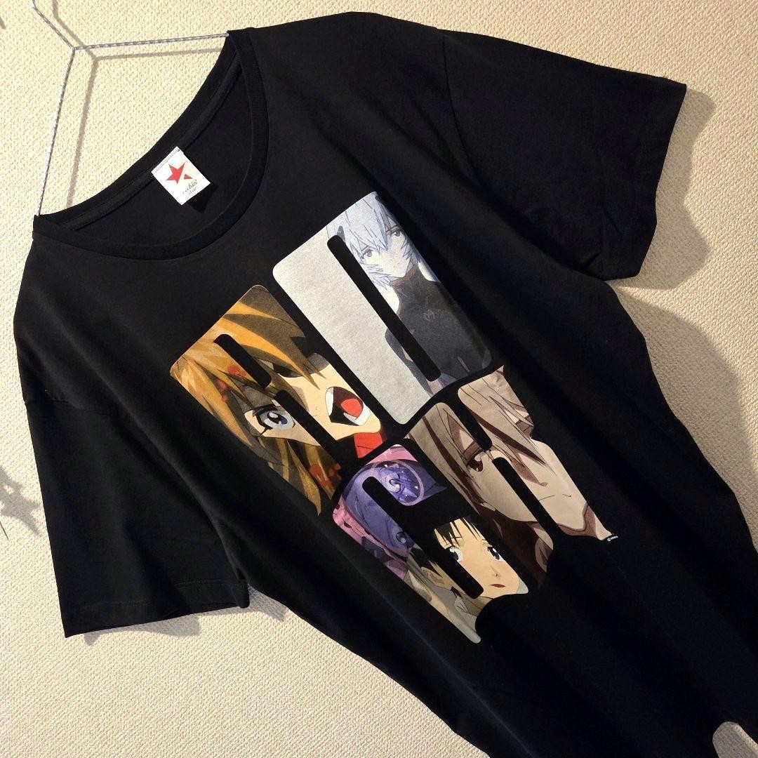 Evangelion x Rockin\' Star Limited Edition T-Shirt XL Black Shinji Rei Design
