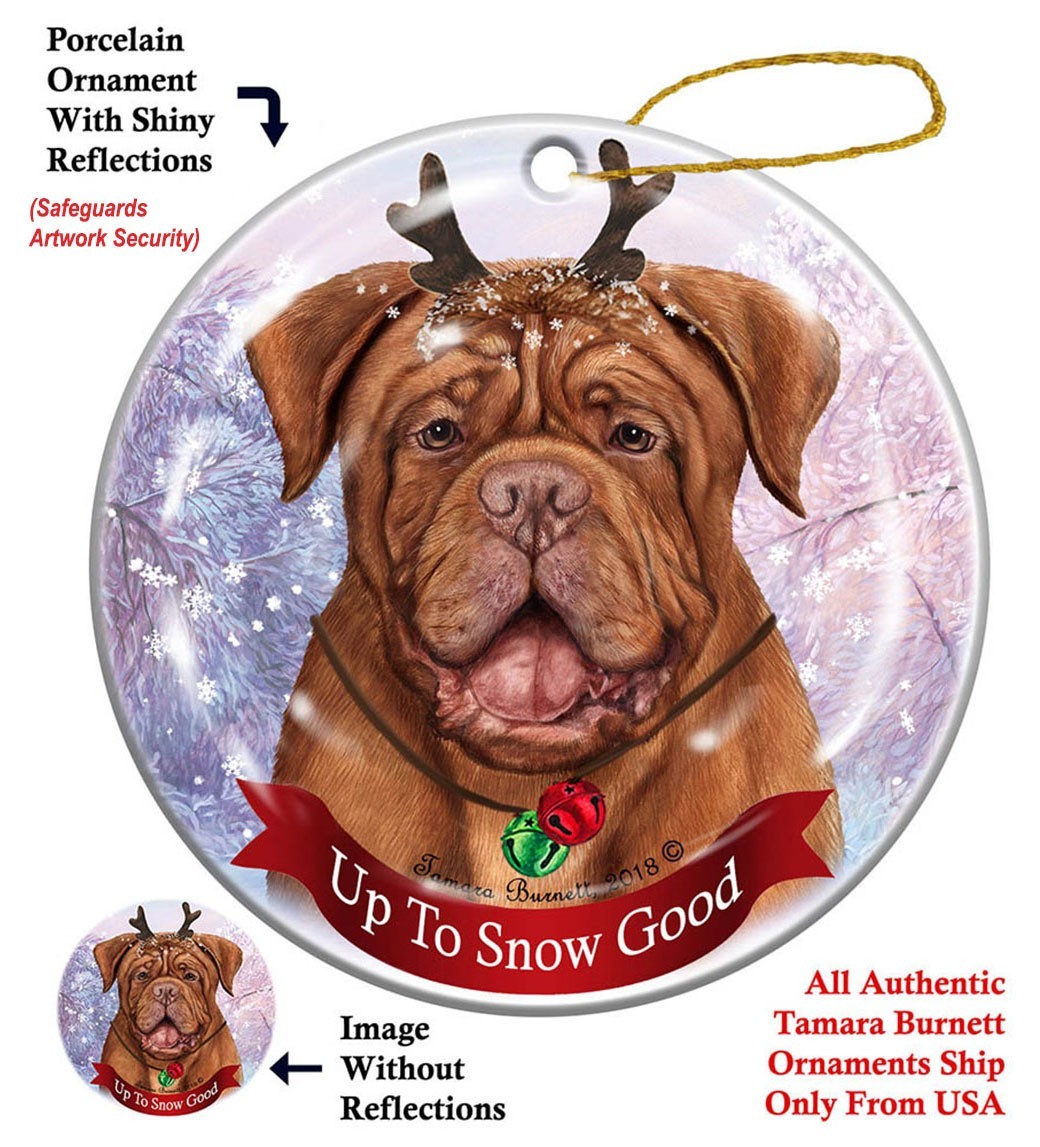 Douge de Bordeaux snow good Ornament