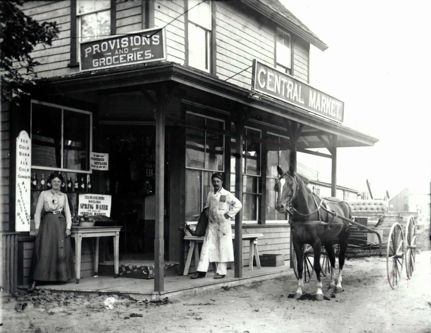 1907 General Store Siasconset MA Old Vintage Retro Photo 8.5\