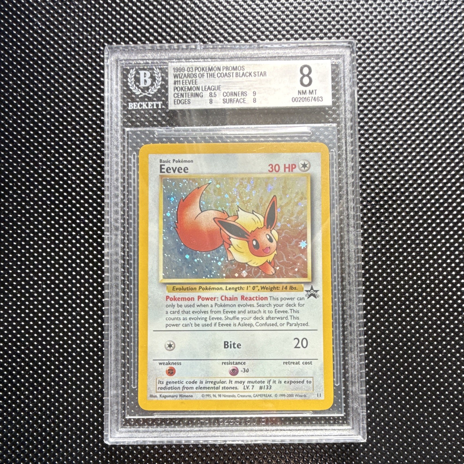Pokemon TCG Wotc Promo Eevee 11/53 Holo Promo English 30 HP Kagemaru Himeno Pokemon TCG Wotc Promo Eevee 11/53 Holo Promo English 30 HP Kagemaru Himeno