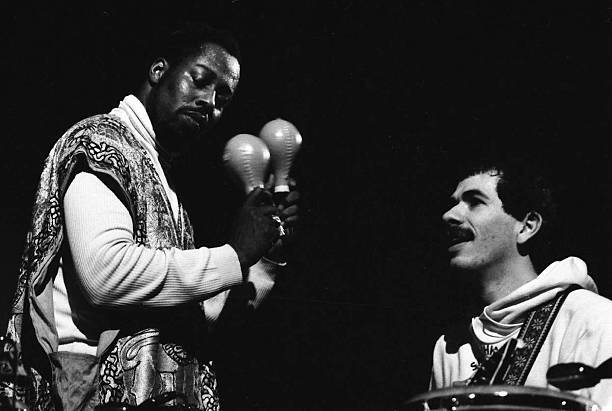 The Carlos Santana Band At A Concert In Madrid Madrid Spain 1973 Old Photo
