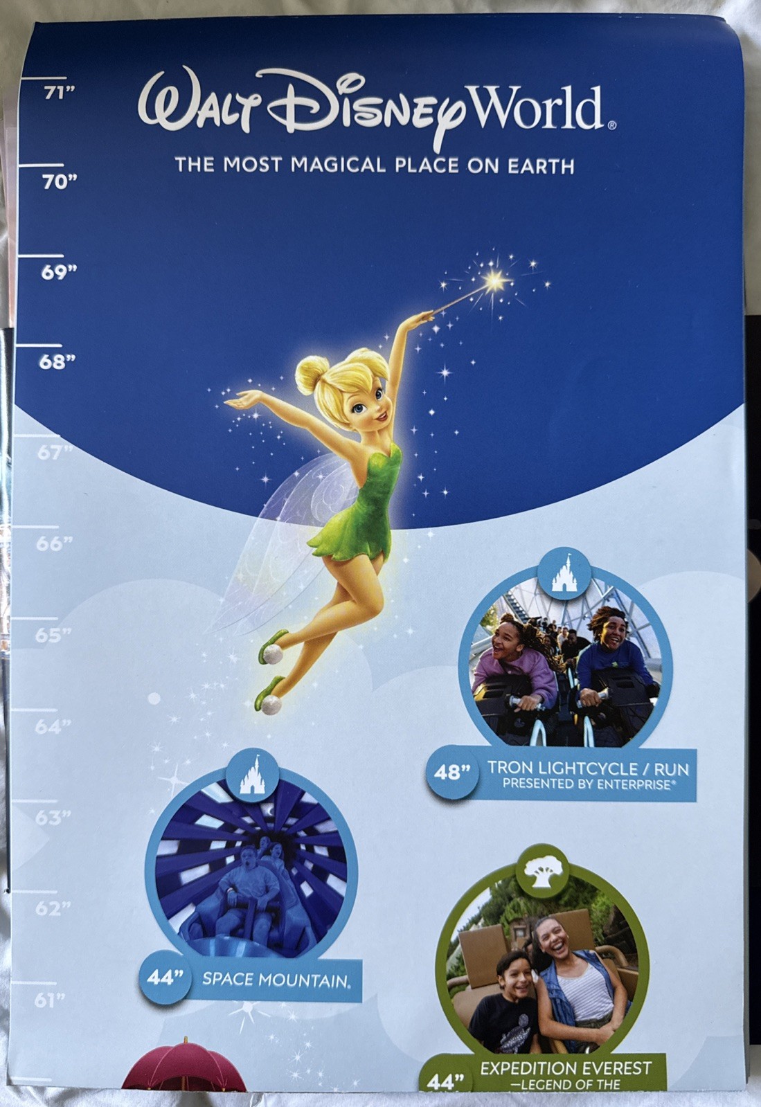Walt Disney World Ride Height Requirements Growth Chart And Room Wall Poster Walt Disney World Ride Height Requirements Growth Chart And Room Wall Poster