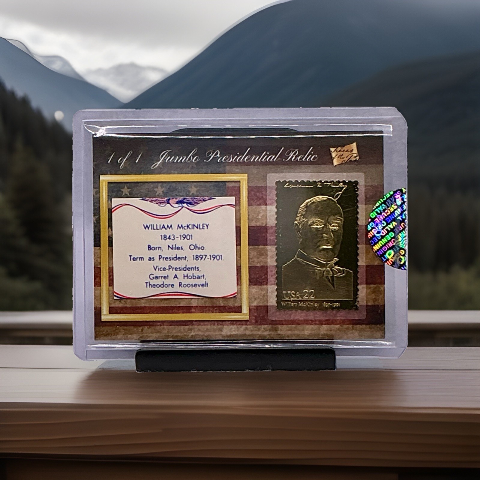 2020 Pieces Of The Past Series 1 William McKinley 1/1 Jumbo Presidential Relic