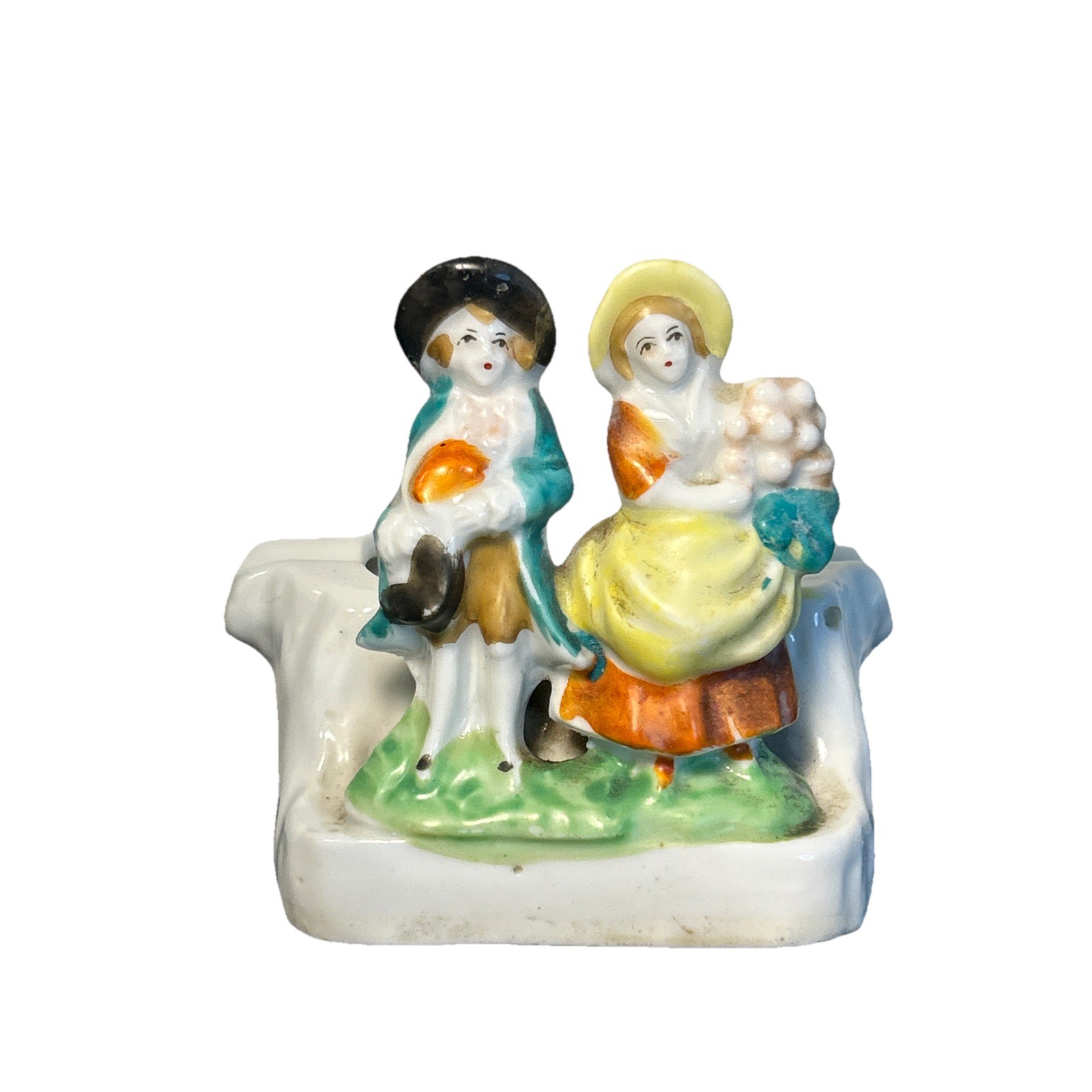 Made In Occupied Japan Man and Woman Porcelain Figurine Made In Occupied Japan Man and Woman Porcelain Figurine