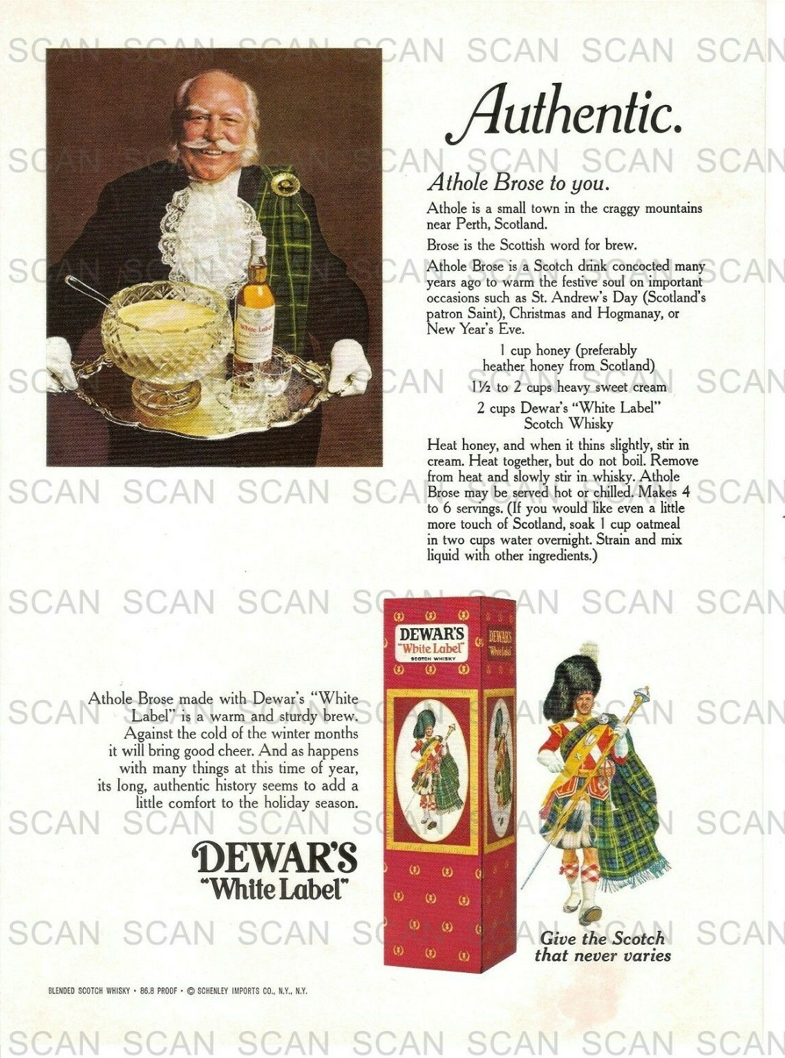 1971 Dewar\'s White Label Scotch Vintage Magazine Ad    