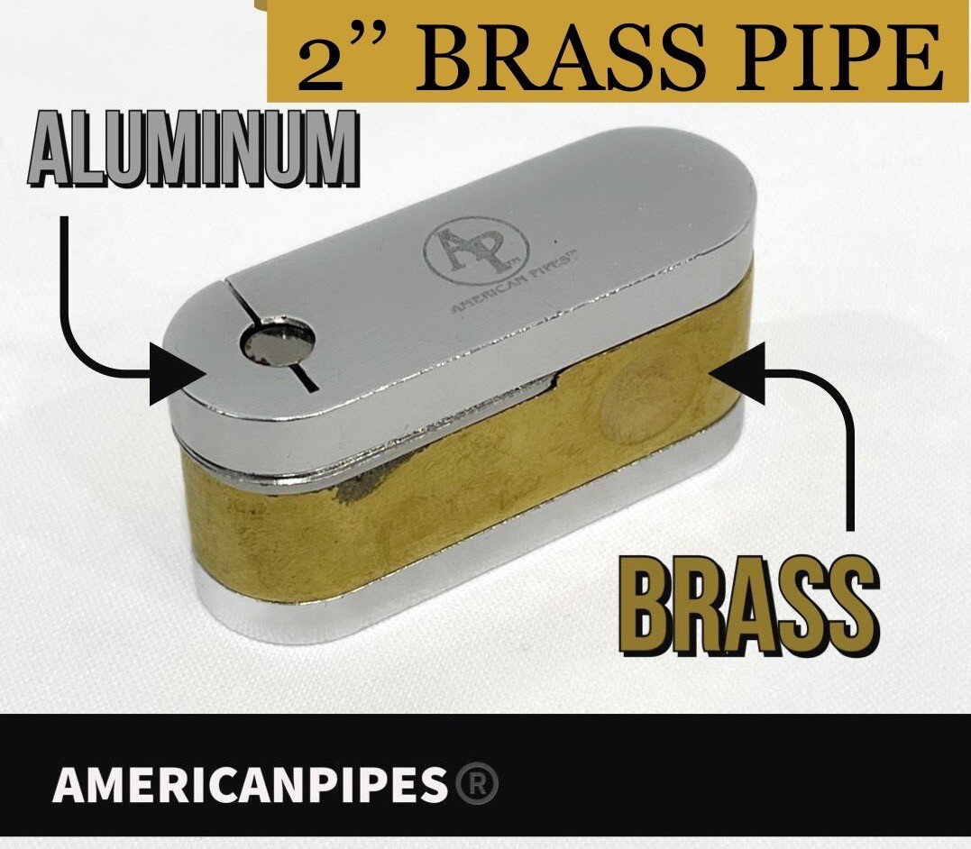 American Pipes™️ Foldable Brass Aluminum tobacco Monkey Pipe Storage & Screens American Pipes™️ Foldable Brass Aluminum tobacco Monkey Pipe Storage & Screens