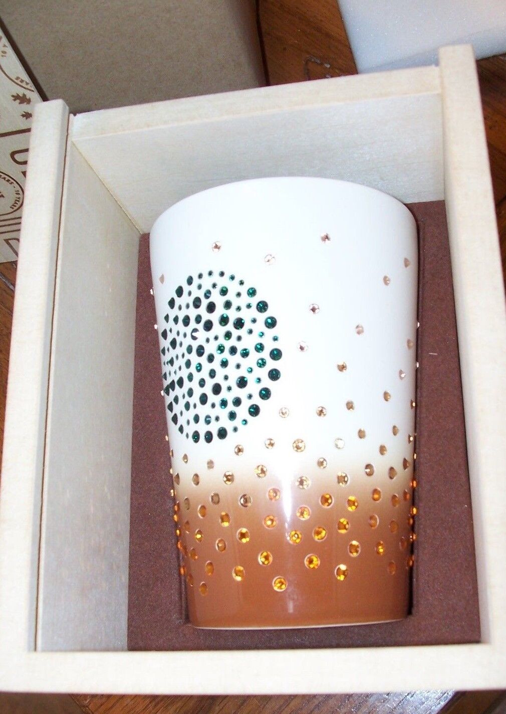 #14 Starbucks Pumpkin Spice Latte Tumbler 10 Yr Anniversary  Swarovski Crystals