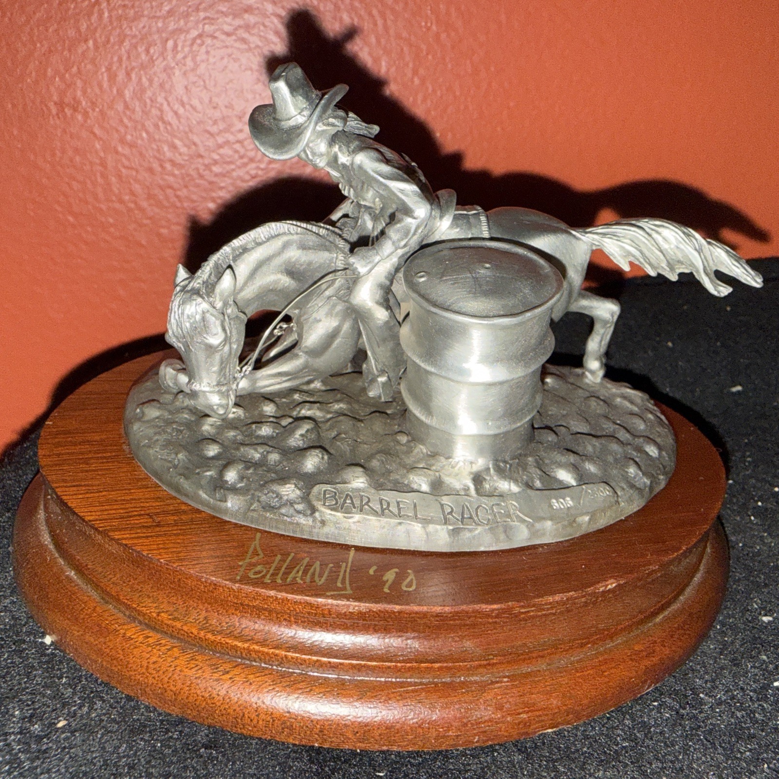 Vintage Chilmark Fine Pewter,Donald Polland “Barrel Racer
