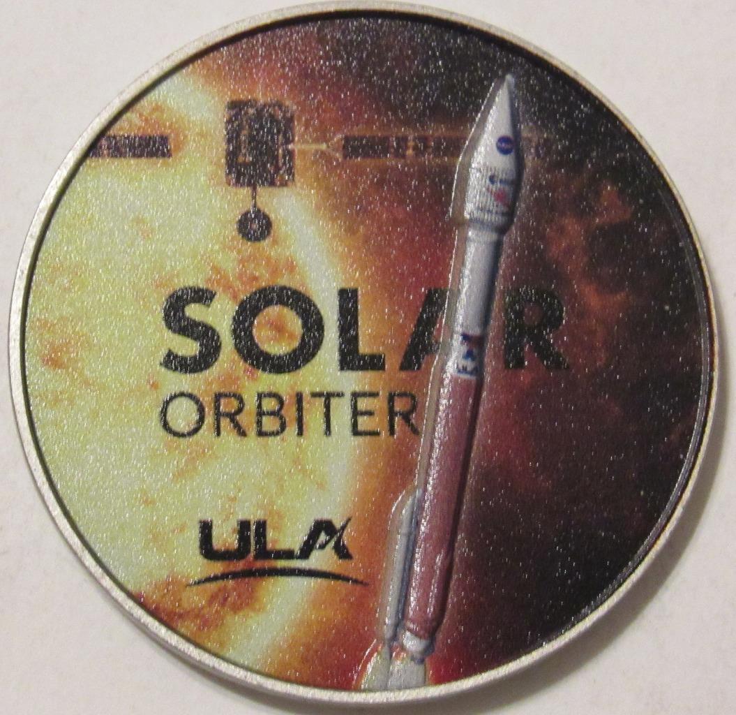ORIGINAL ULA ATLAS V SOLAR ORBITER SATELLITE SPACE LAUNCH COIN MISSION SUCCESS