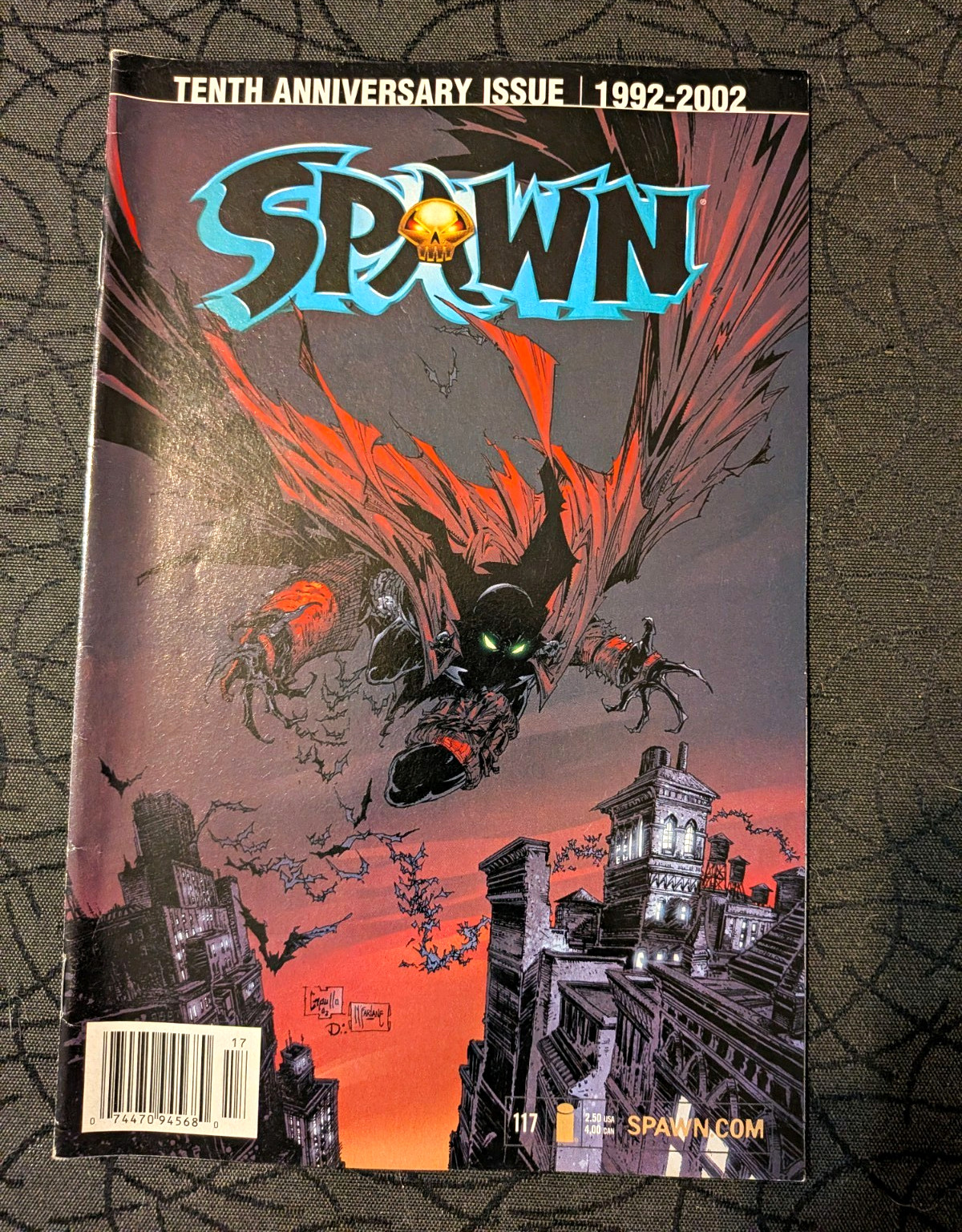 Spawn #117 Tenth Anniversary Issue Todd McFarlane 2002 Single Issue Comic Spawn #117 Tenth Anniversary Issue Todd McFarlane 2002 Single Issue Comic