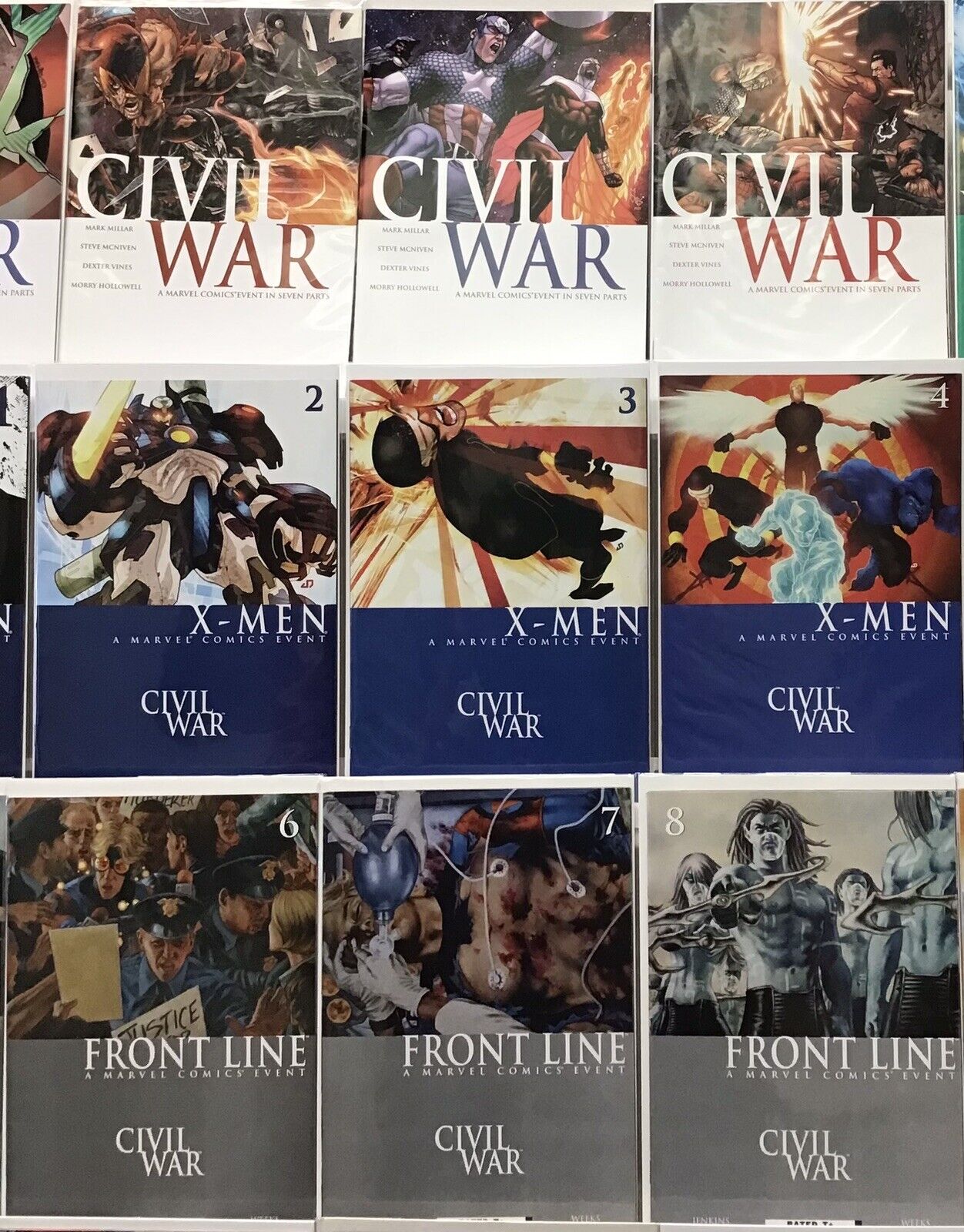 Marvel Comics Civil War Vol 1, 2, 3 Plus tie-in sets One-shots