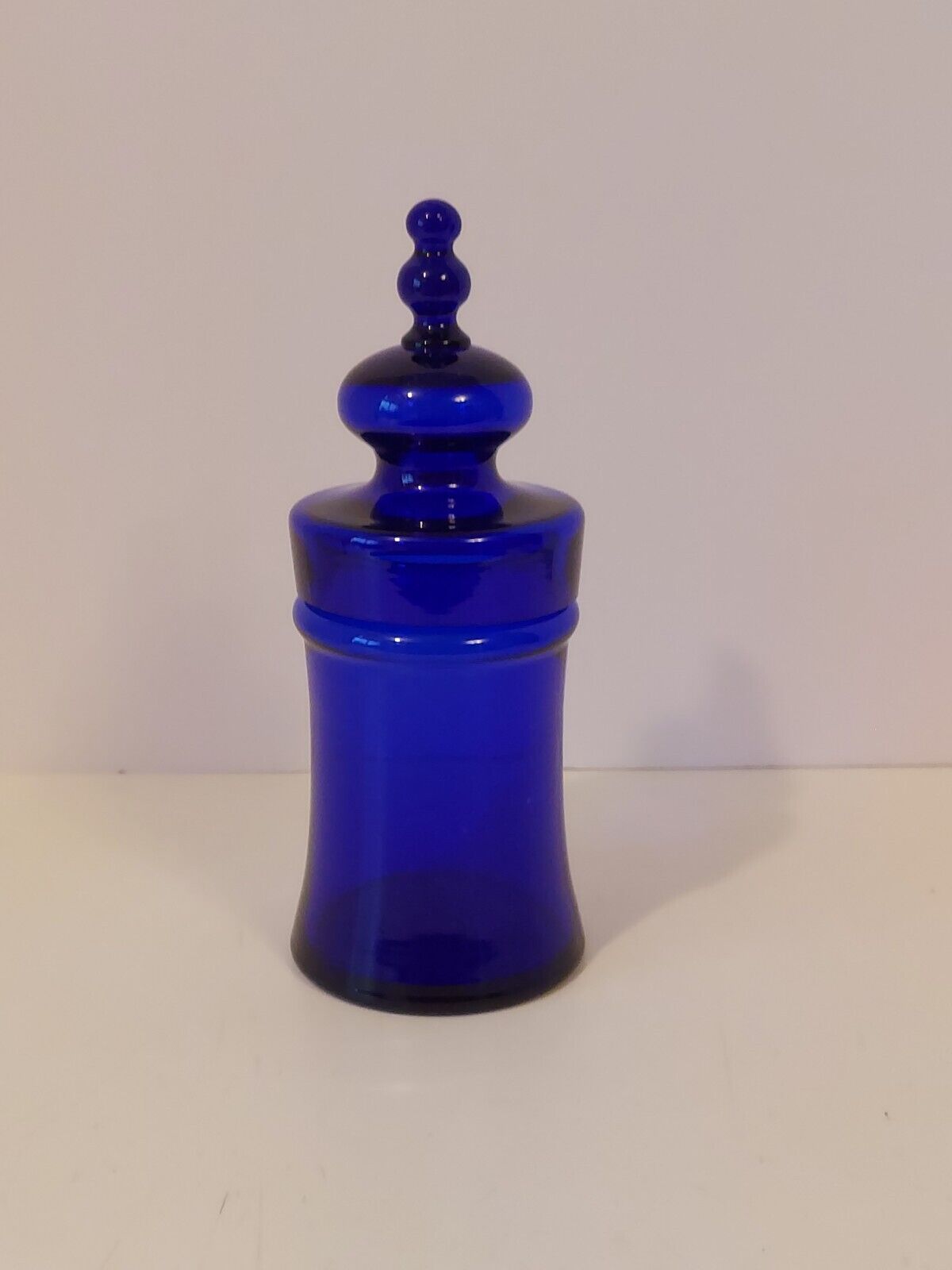 Beautiful Cobalt Blue Glass Apothecary Jar