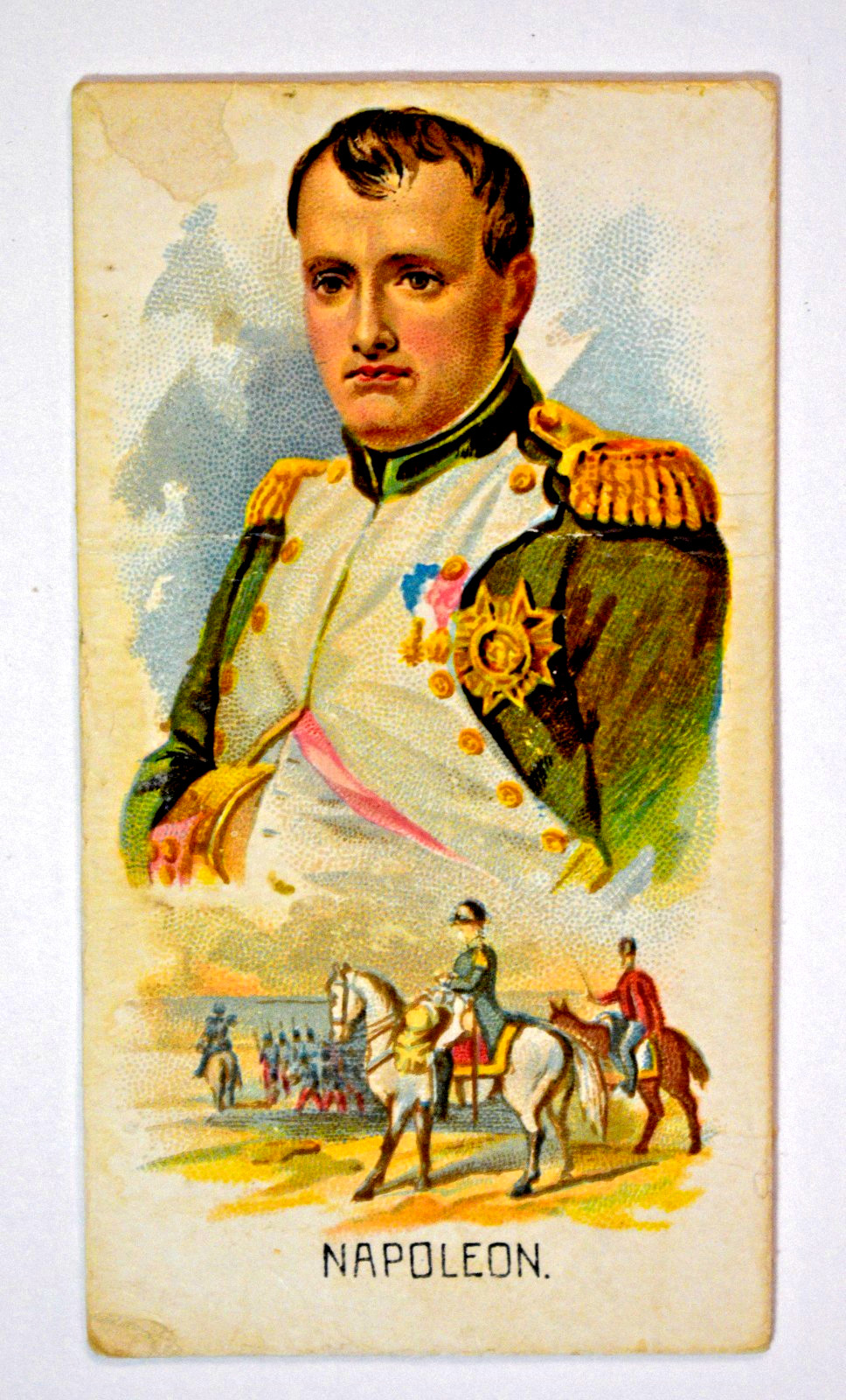 1889 Kinney Bros. Leaders Napoleon Bonaparte N222 Tobacco Card (Poor) 1889 Kinney Bros. Leaders Napoleon Bonaparte N222 Tobacco Card (Poor)