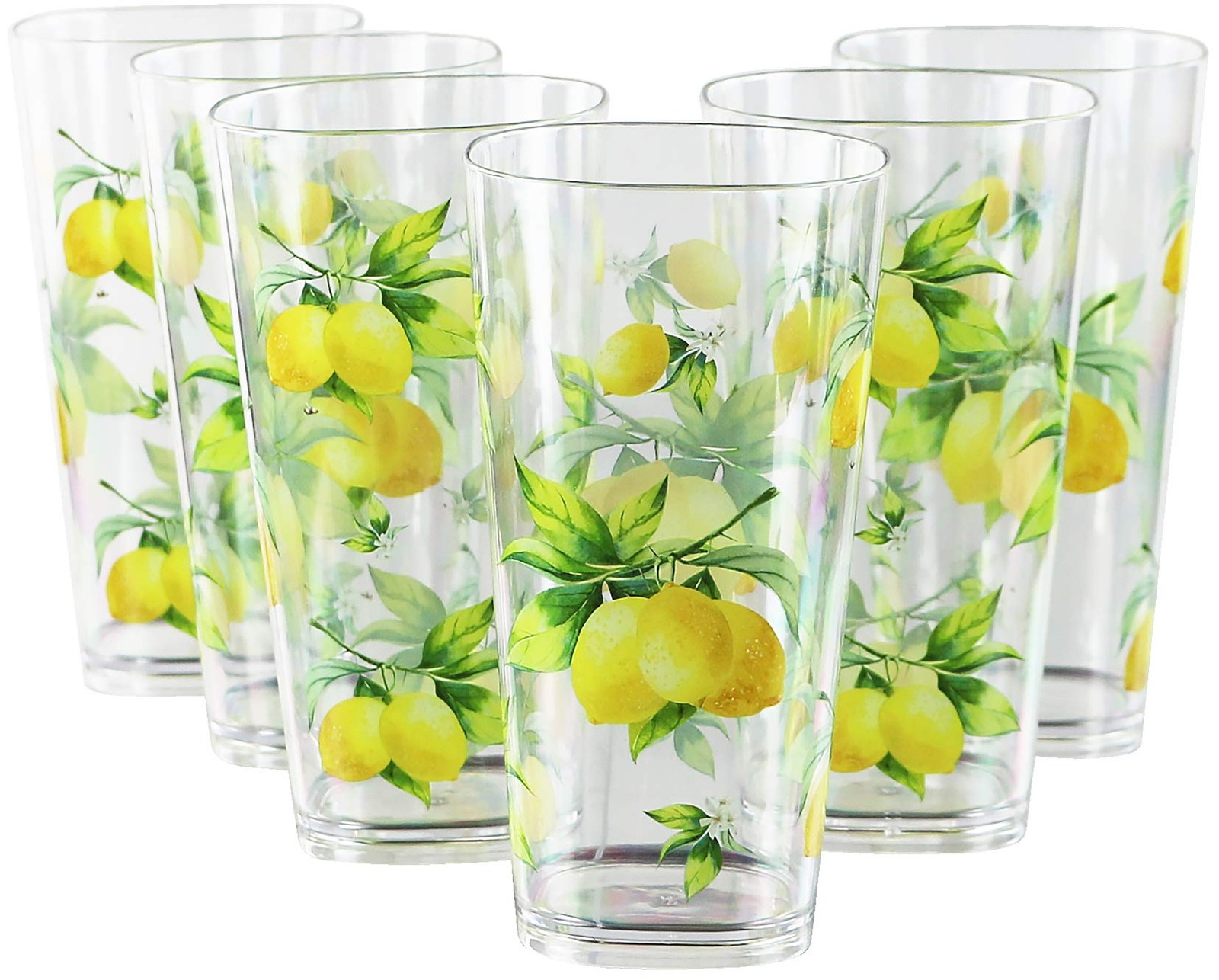 Reston Lloyd Calypso Basics Fresh Lemons 19 Oz Acrylic Drinkware Set Of 6 Reston Lloyd Calypso Basics Fresh Lemons 19 Oz Acrylic Drinkware Set Of 6