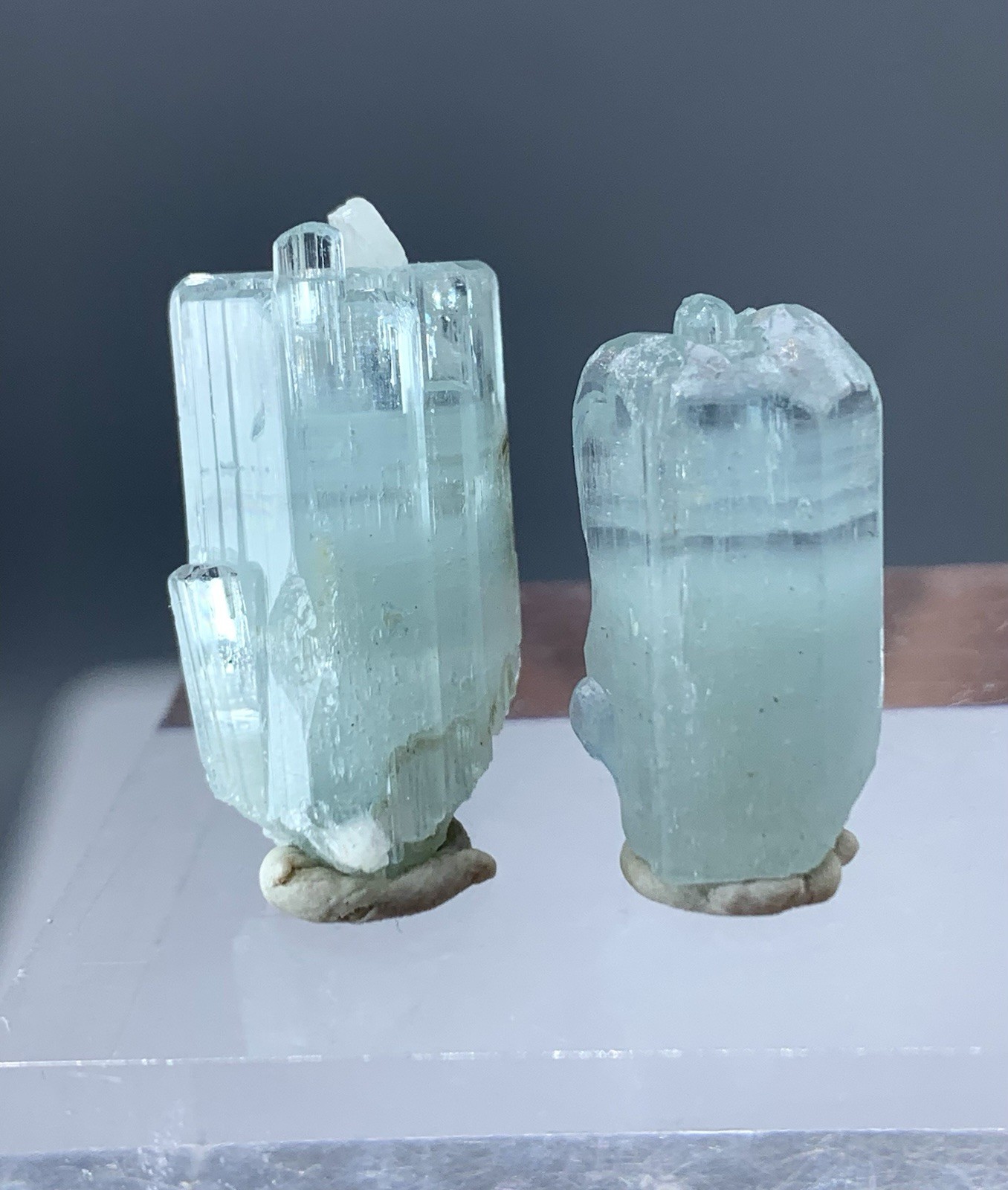 Beautiful Pair Aquamarine Crystal From Pakistan, 37.30 Cts