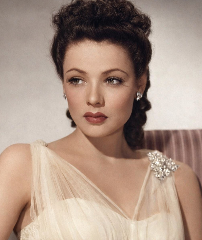 Iconic Hollywood Actress GENE TIERNEY Retro Vintage Photo Picture 8x10