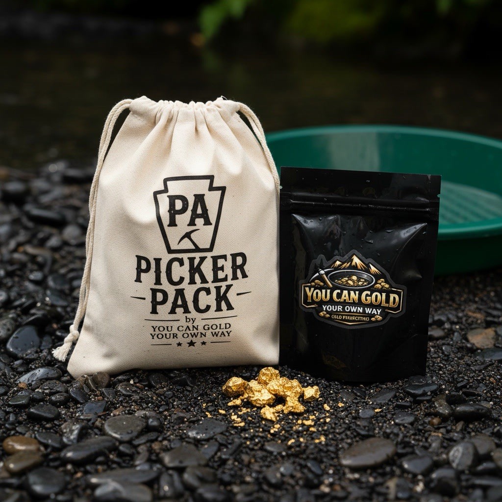 You Can Gold Your Own Way Pennsylvania Pay Dirt 1/4g Picker Pack