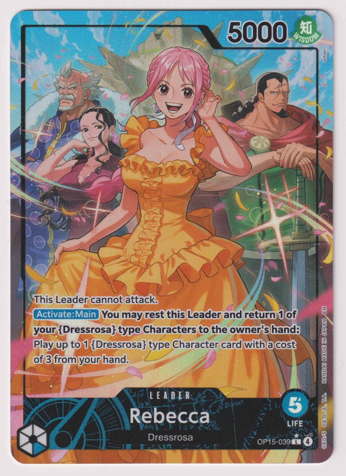 Rebecca OP15-039 Alt Art Leader NM One Piece TCG English