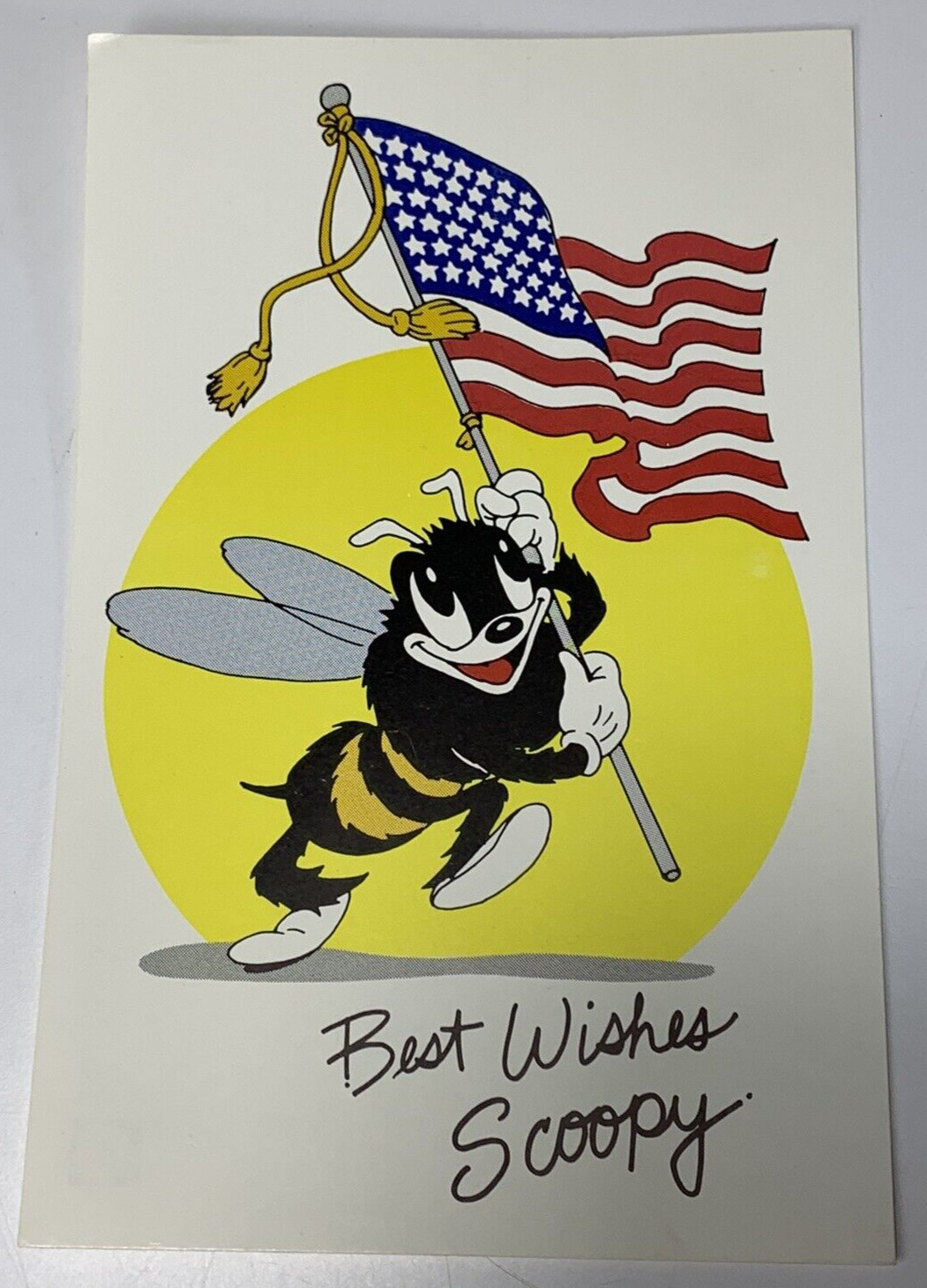 Vintage Scoopy Bee Postcard 