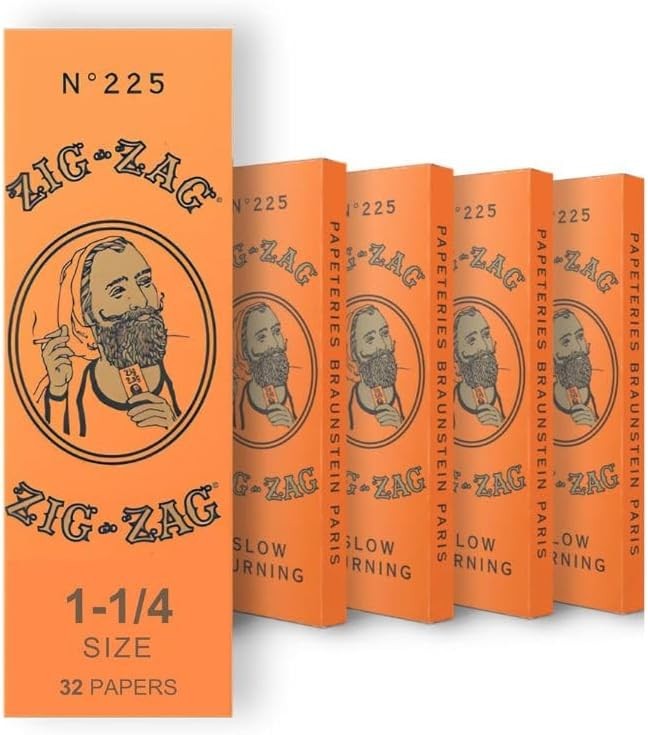 Rolling Papers 1 1/4 French Orange 5 Booklets 160 Sheets Slow Burn 008660007247 Rolling Papers 1 1/4 French Orange 5 Booklets 160 Sheets Slow Burn 008660007247