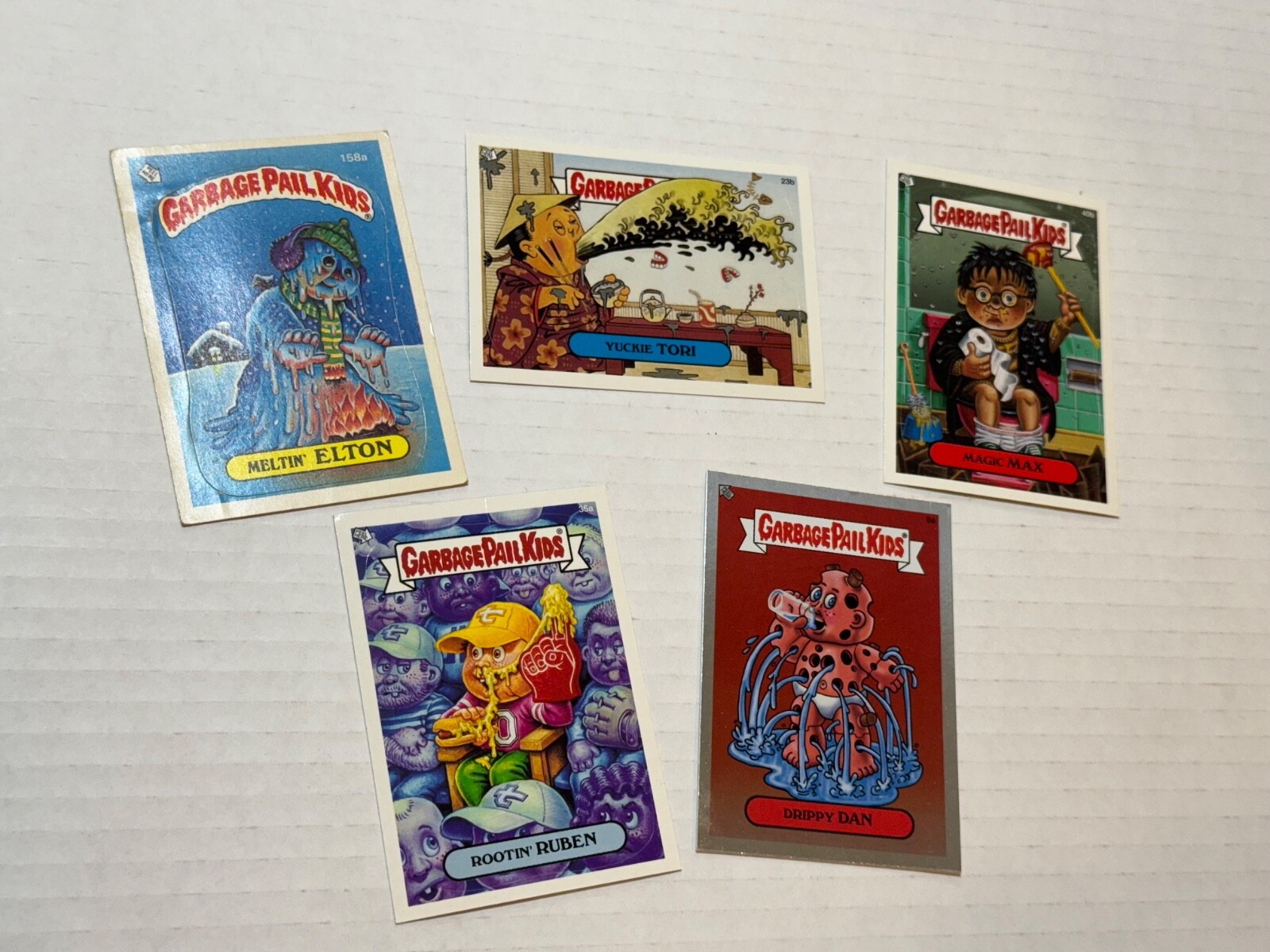 GARBAGE PAIL KIDS 1986-2003 TOPPS SERIES 5 CARDS LOT ORIGINAL GPK VINTAGE GARBAGE PAIL KIDS 1986-2003 TOPPS SERIES 5 CARDS LOT ORIGINAL GPK VINTAGE