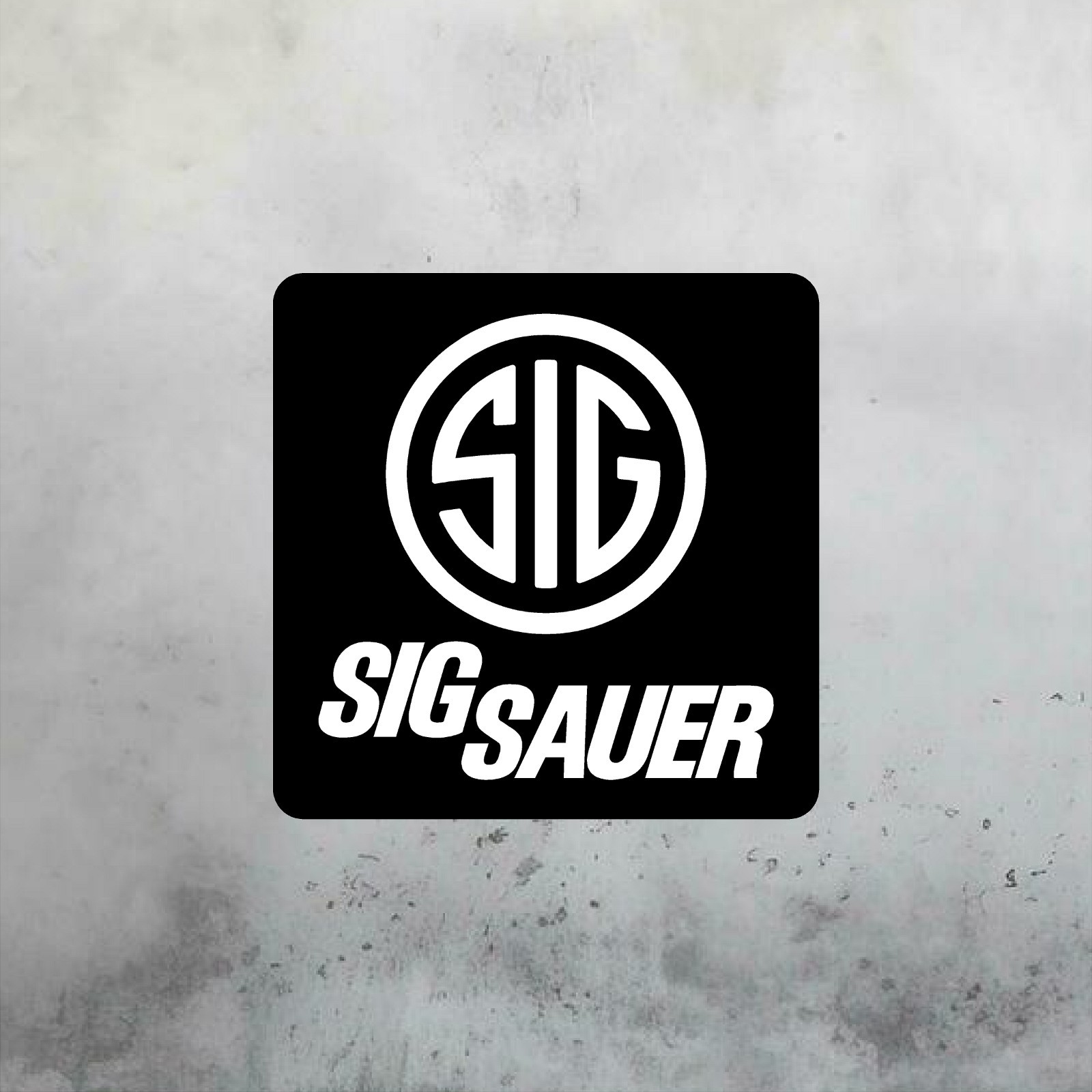 SIG SAUER Aluminum Sign 18in x 18in - Mancave Gun Room Wall Art