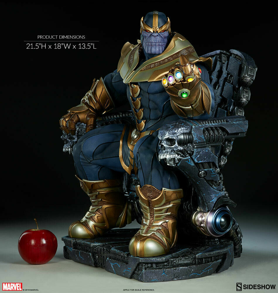 💎 THANOS ON THRONE 💎 SIDESHOW COLLECTIBLES 💎 AVENGERS 💎 MARVEL 💎 STATUE