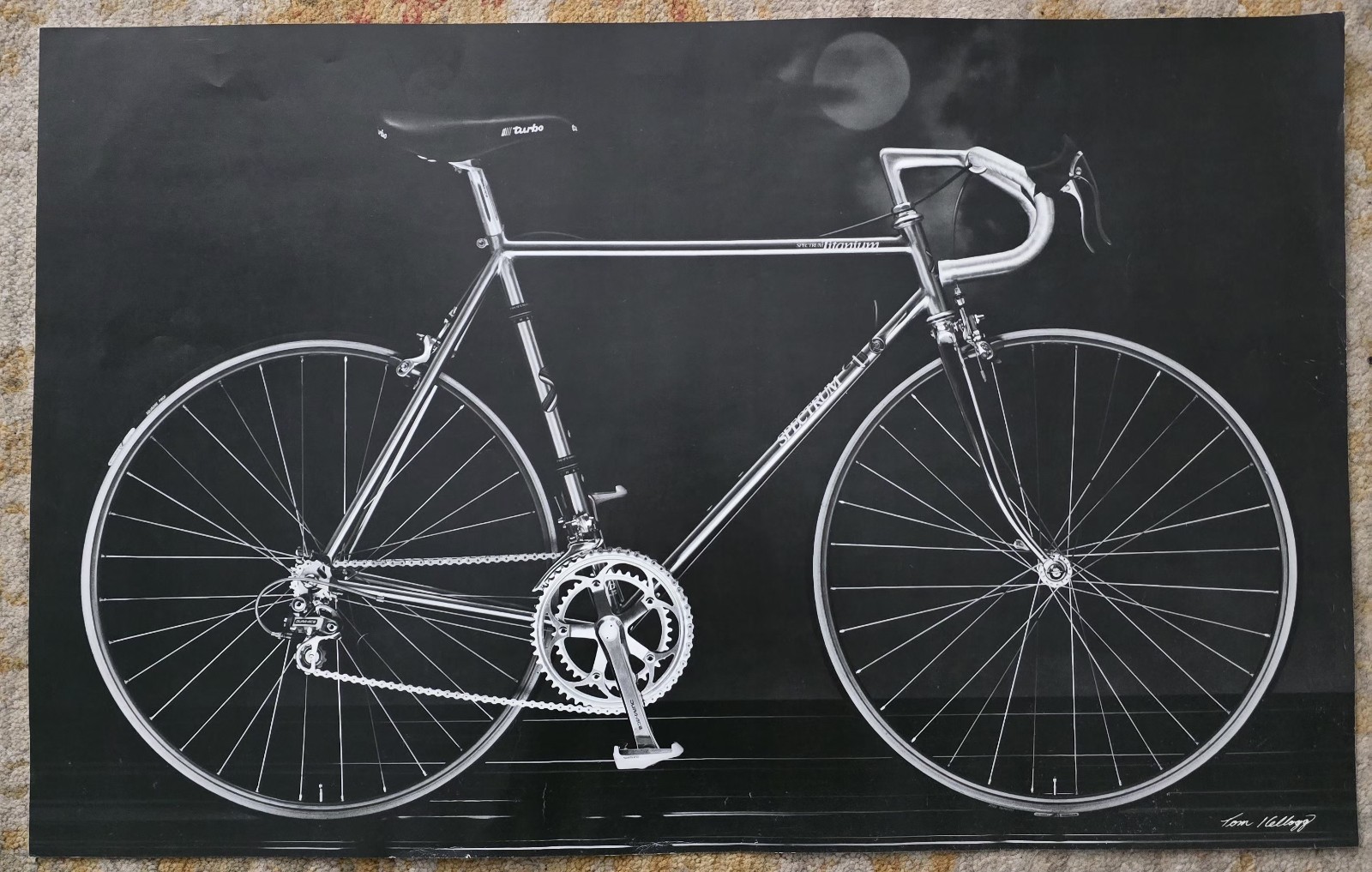 Rare Collectable Tom Kellogg Spectrum Titanium Bicycle Poster