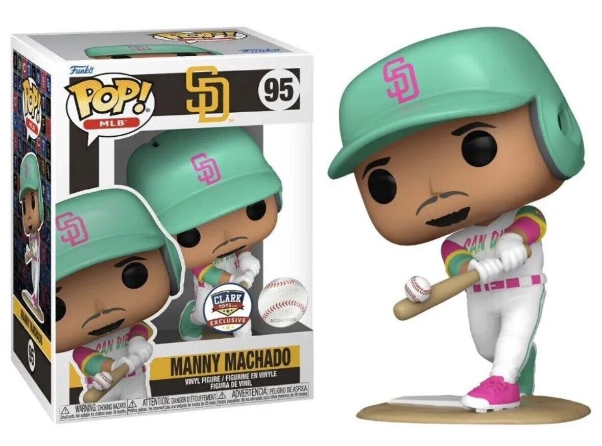 Funko POP MLB San Diego Padres Machado CLARKtoys Exc #95 w/Protector Preorder