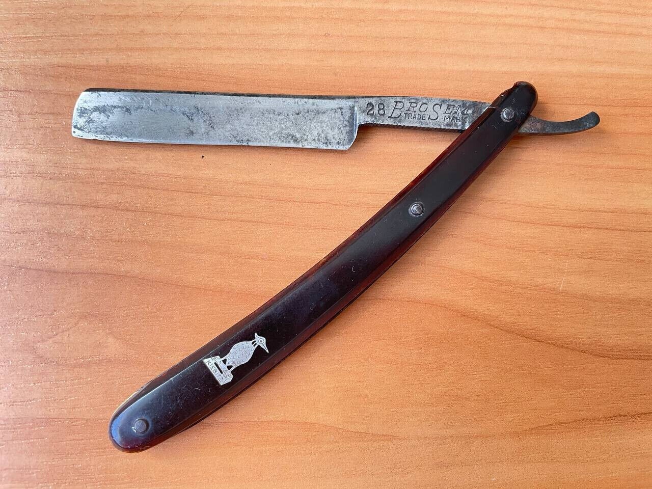VINTAGE KIEBITZ STRAIGHT RAZOR Solingen Germany