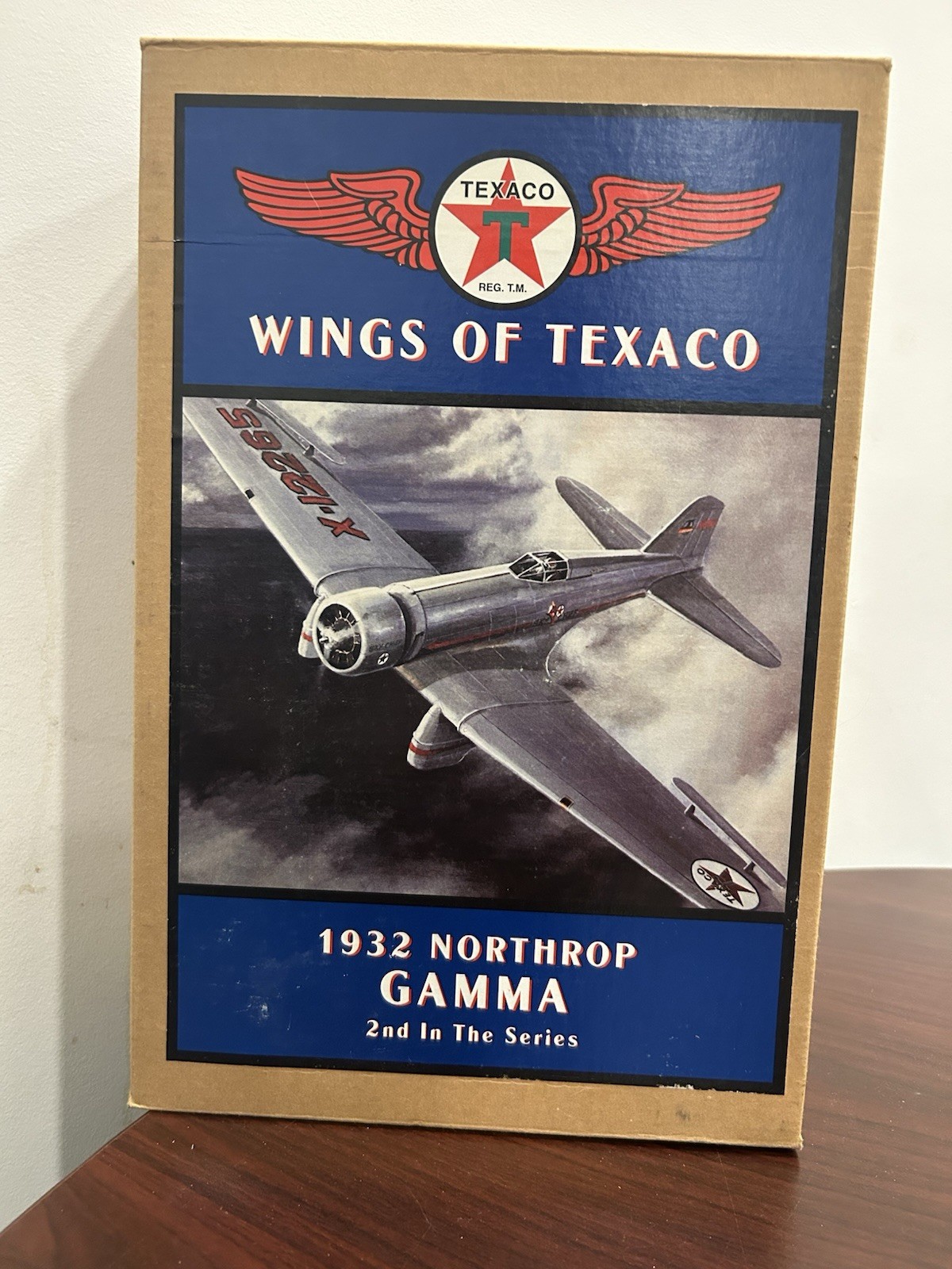 ERTL Wings of Texaco 1932 Northrop Gamma Diecast Airplane Coin Bank NIB