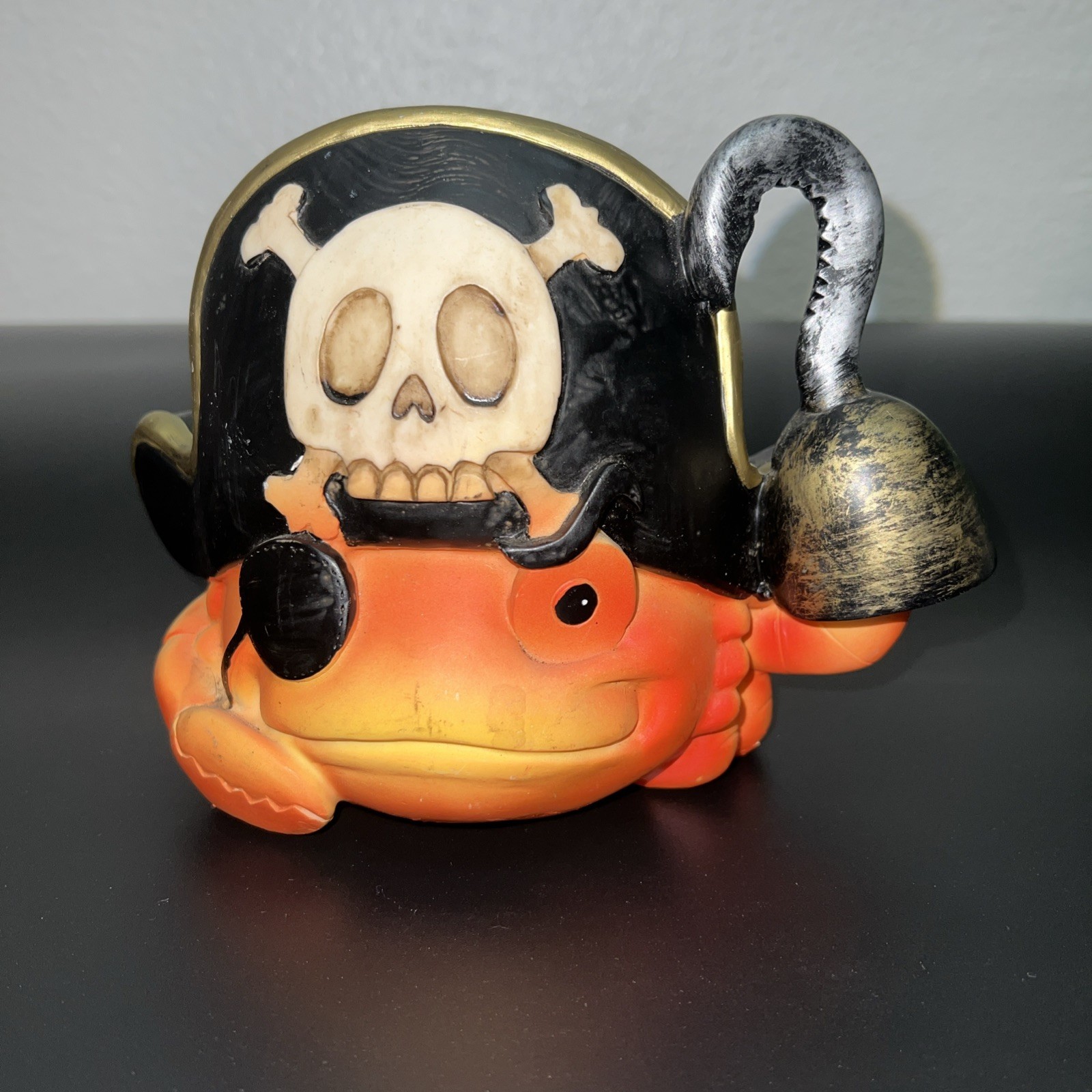 Crab Pirate Piggy Bank with Stopper Marine Life 7