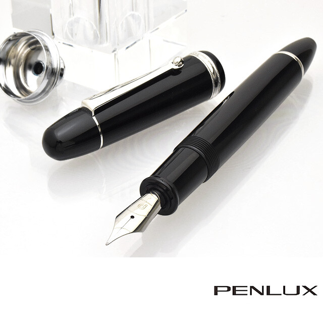 PENLUX Fountain pen Masterpiece Grande Collection Black Nib F / M / STUB 1.1