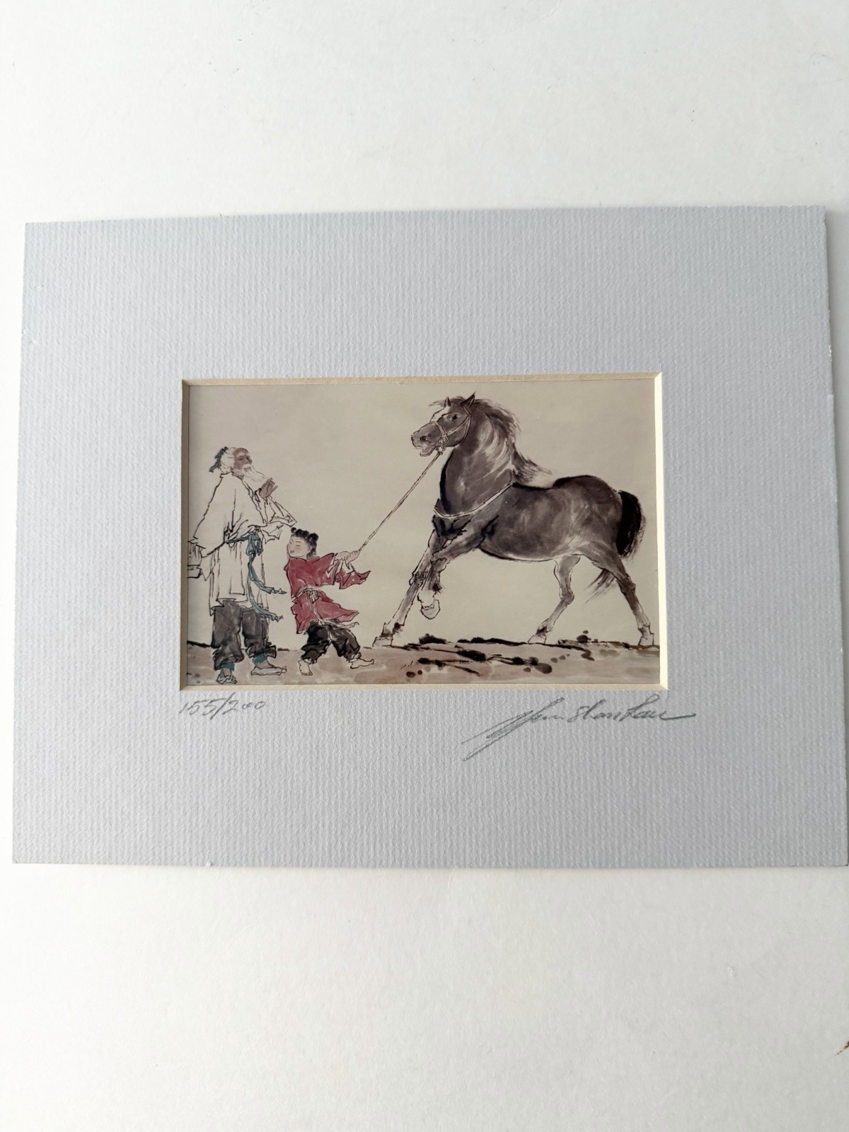 Vintage Yun Shan Lau Artist Signed Litho Print 155/200 Pre Owned 