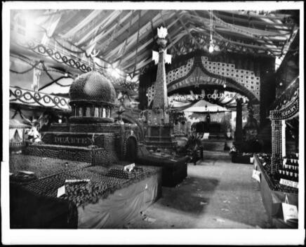 A citrus fair at Hazards Pavillion Los Angeles California Old Photo