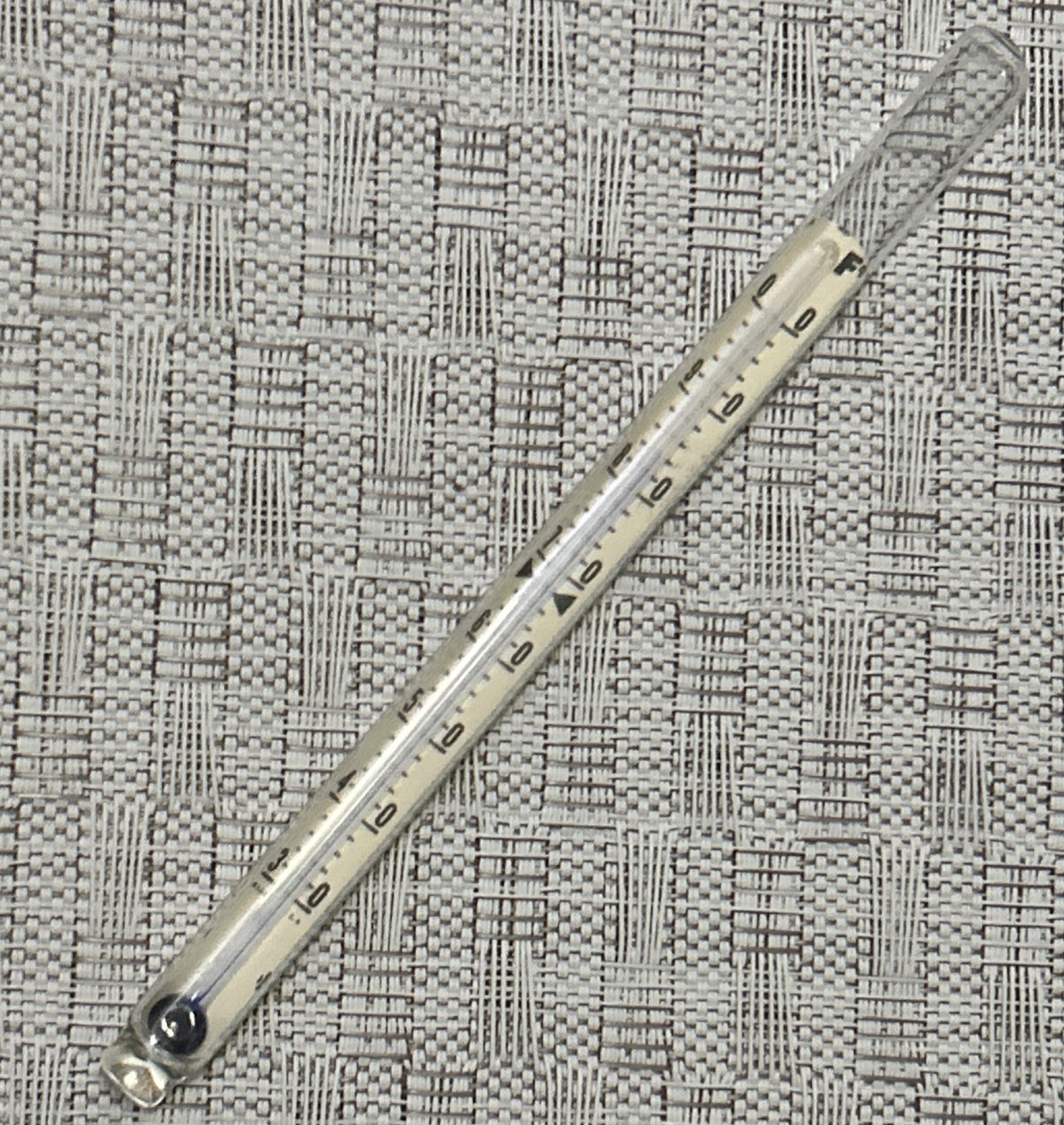 VINTAGE ANSCO Stirring Rod Thermometer - Collectible Glass Stir Thermometer Tool