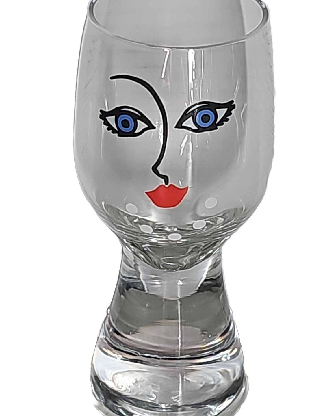 VTG Kosta Boda Sea Glasbruk Women\'s Face Mid Centry Modern Barware Glasses MCM