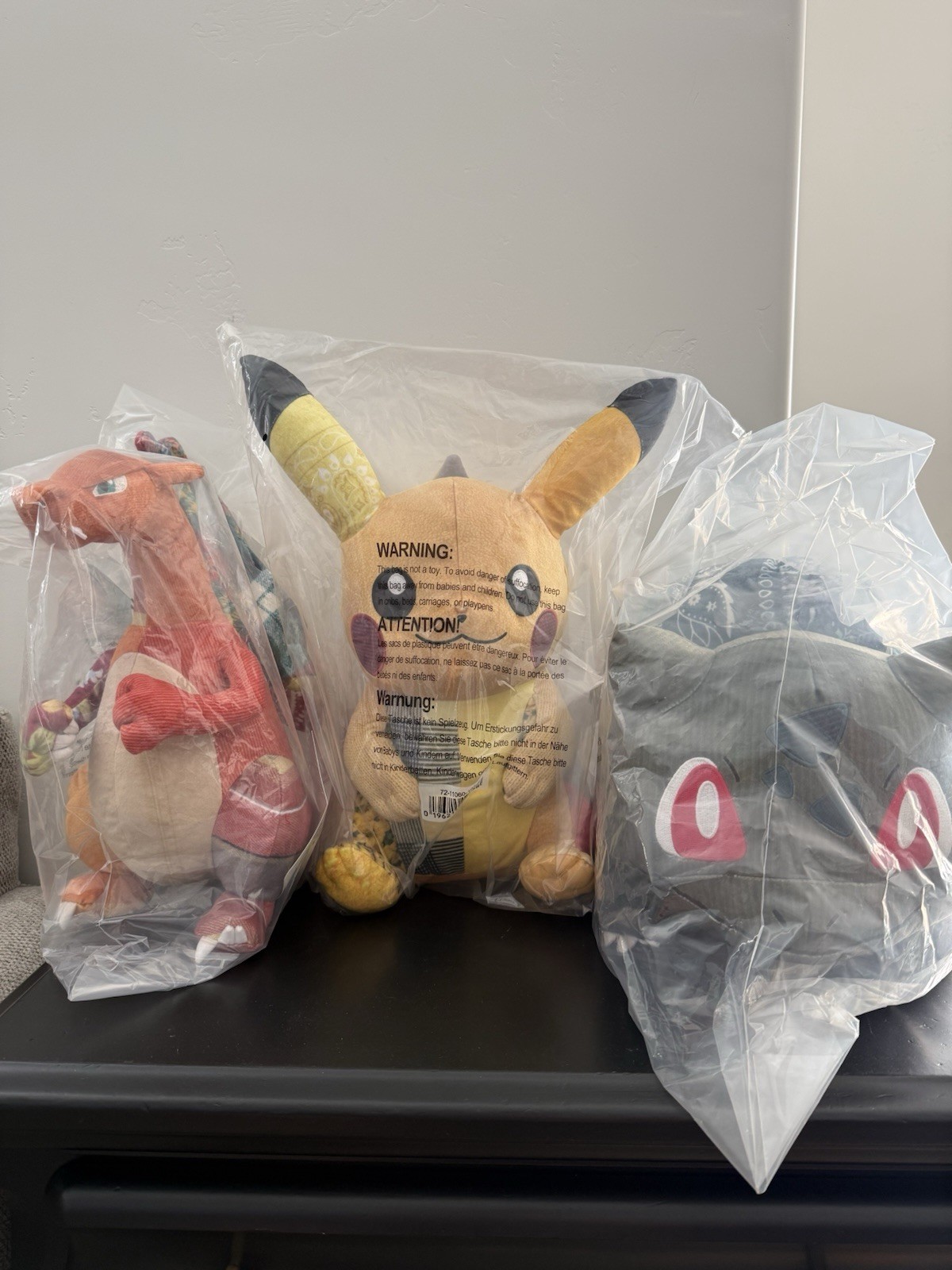 Pokémon Center x Sean Wotherspoon 30th Plush Set: Pikachu, Charizard, Bulbasaur