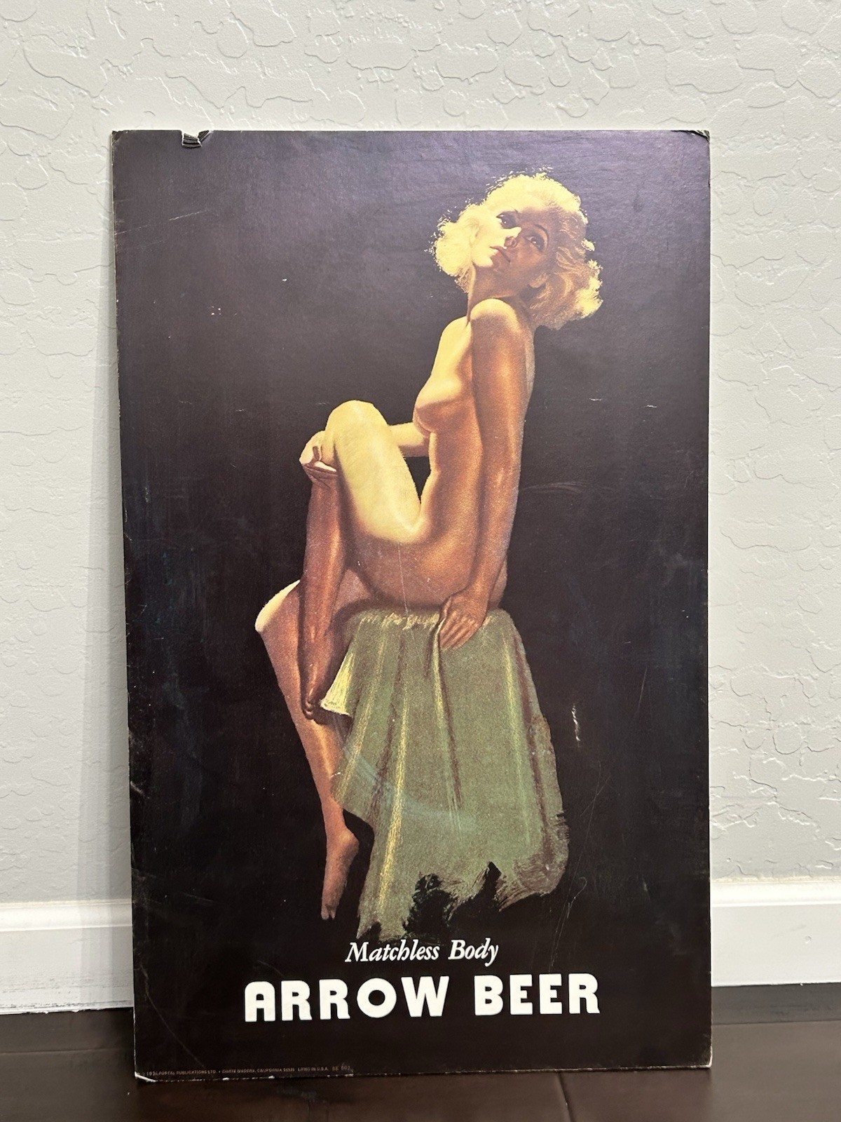 1974 Arrow Beer Matchless Body Pinup Board