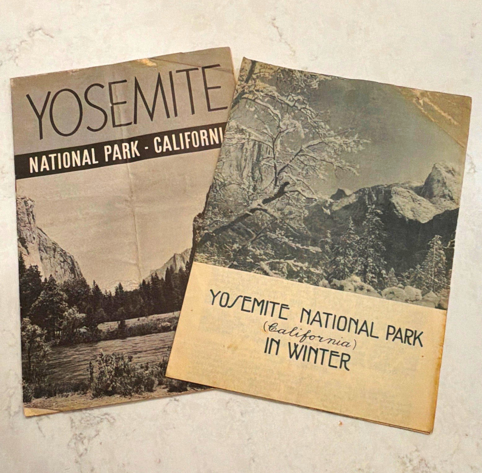 1940-1941 Yosemite National Park Winter Brochure w/ Map - National Parks