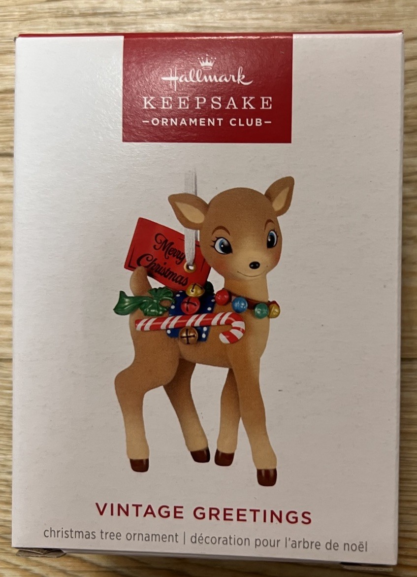 2026 Hallmark Keepsake KOC Member Exclusive Vintage Greetings Ornament NIB 2026 Hallmark Keepsake KOC Member Exclusive Vintage Greetings Ornament NIB