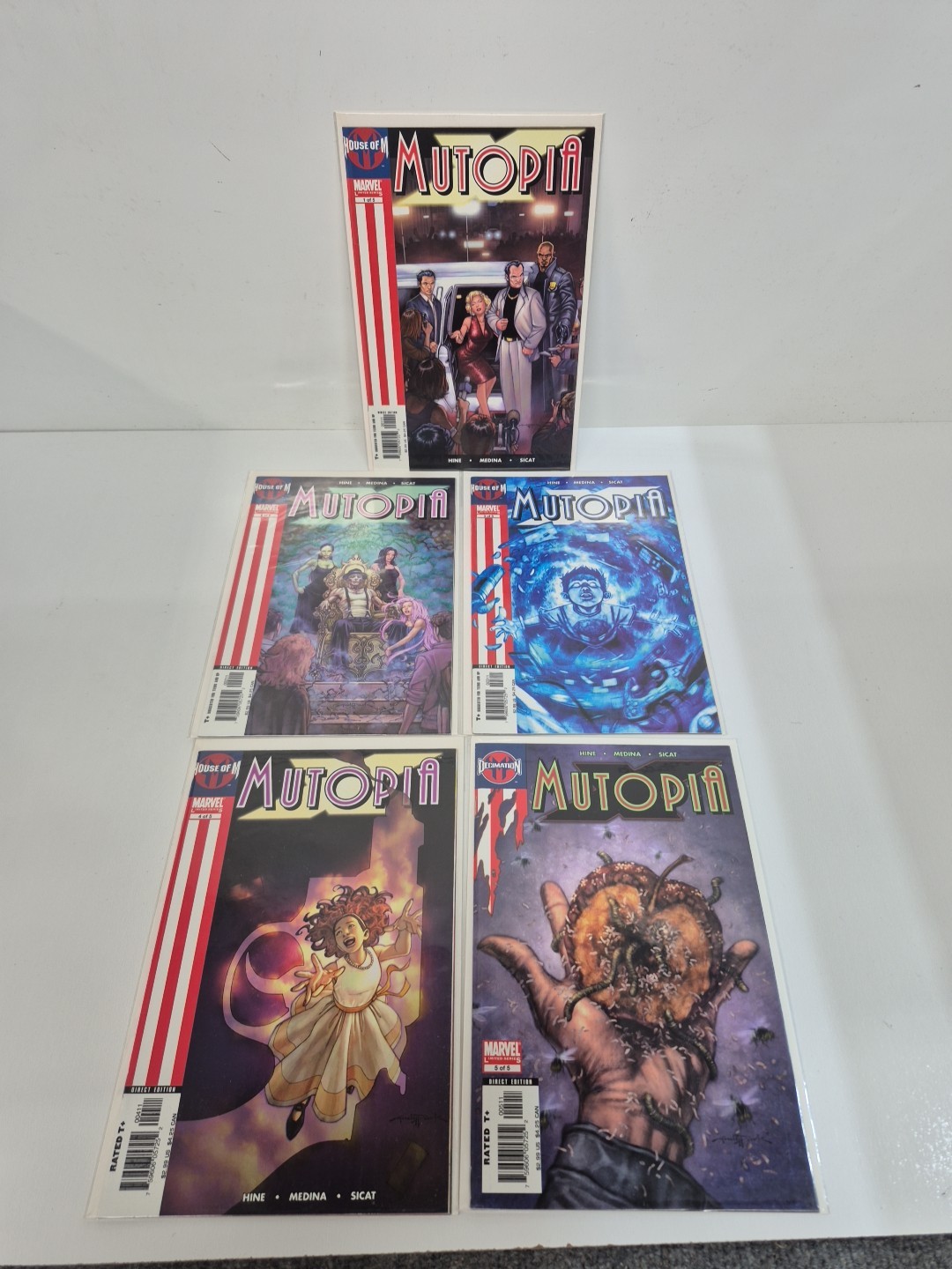 Mutopia #1-#5 Full Set of 5 Comic Books - Marvel - Near Mint- Rare Find