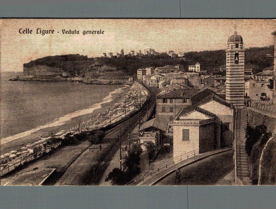 Savona Celle Ligure General View Train Station F. Small Shipped
